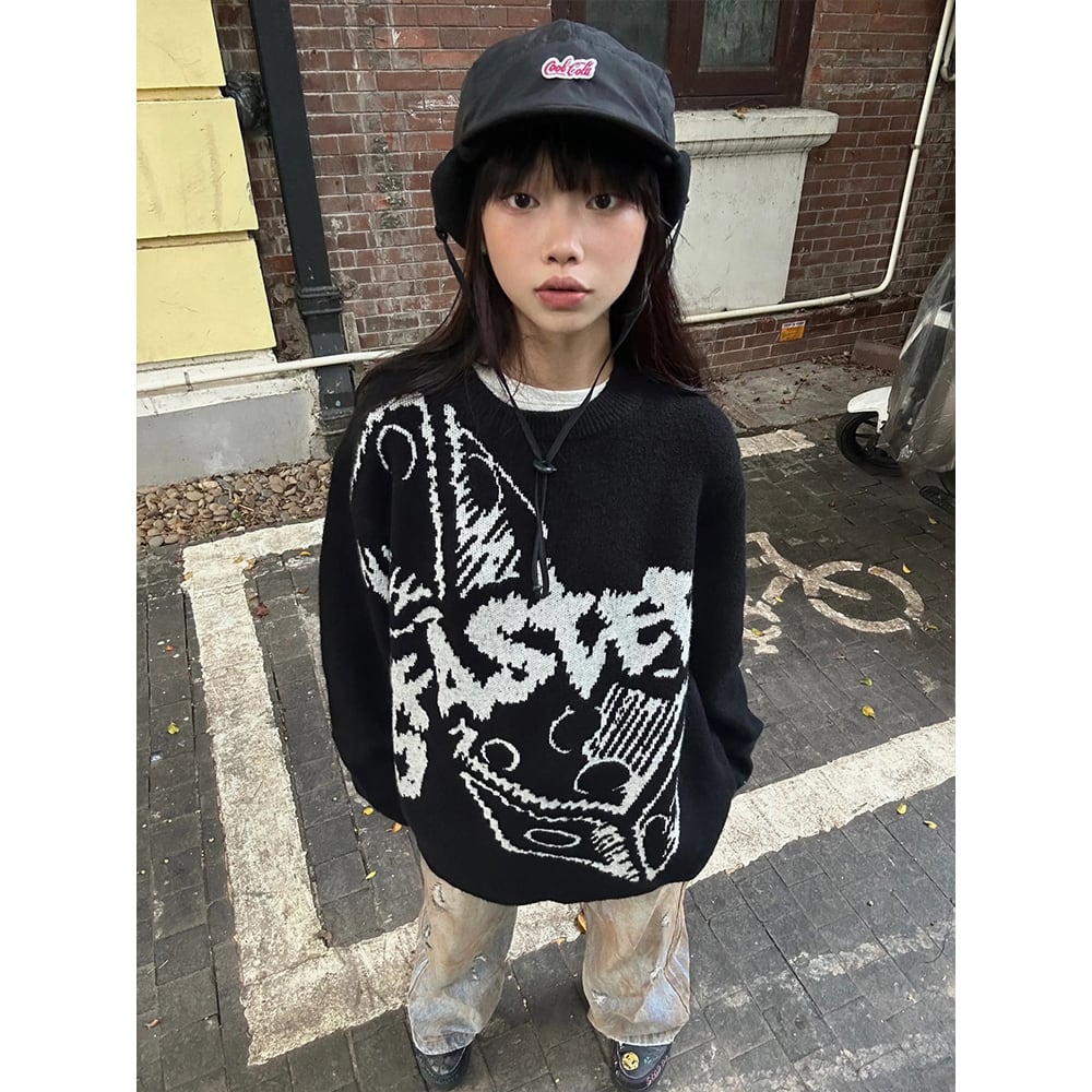 VINTAGE サイコロ セーター T586 | wshot