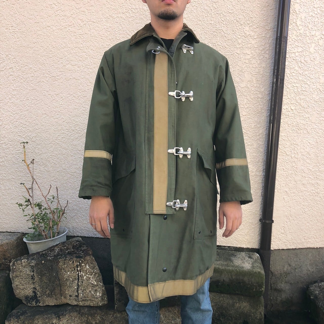 貴重 60s 米軍 実物 US Military Fireman Coat ミリタリー ファイヤー