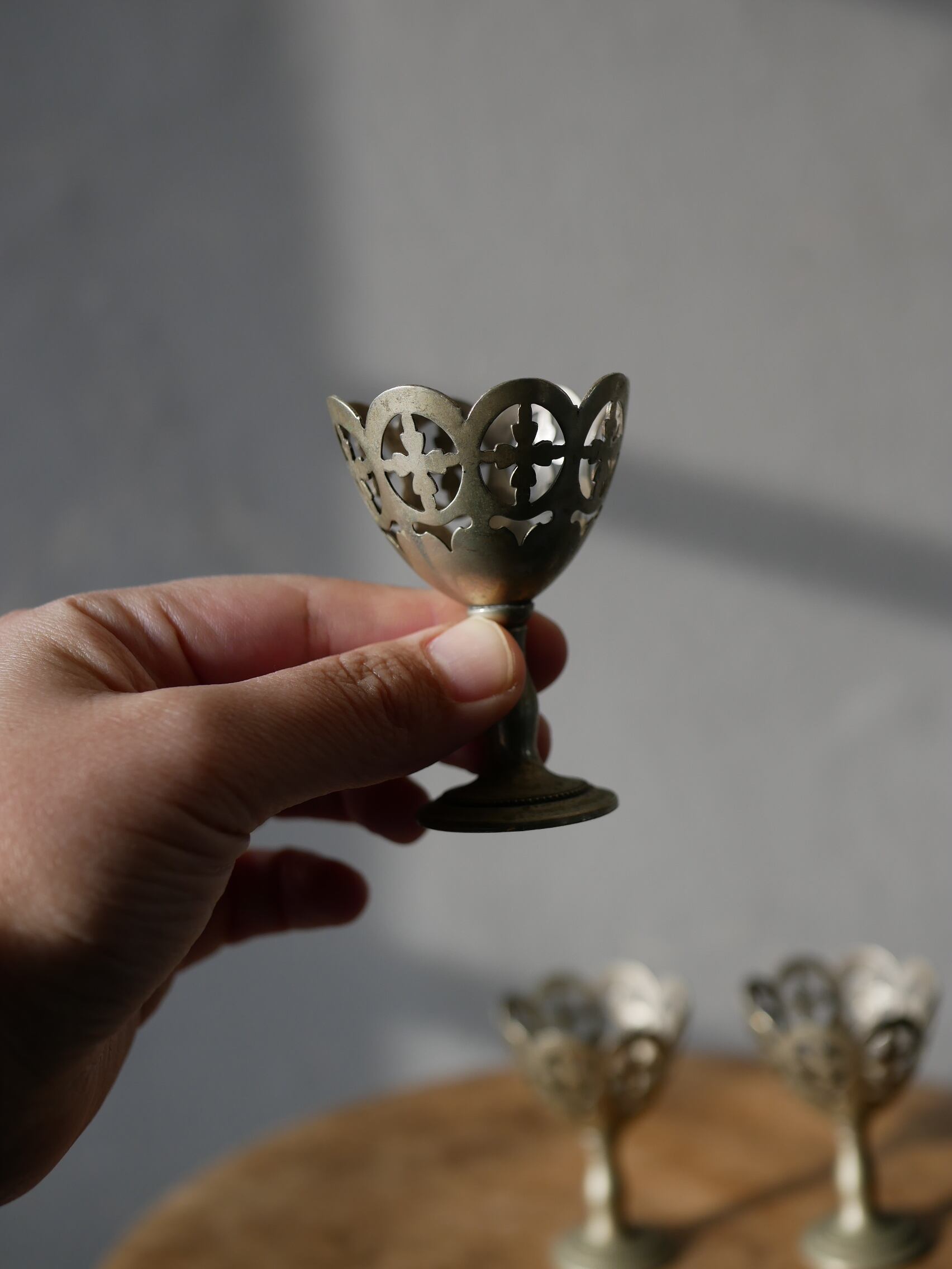 残→2 フランスアンティーク エッグスタンド ブロカント | フランス