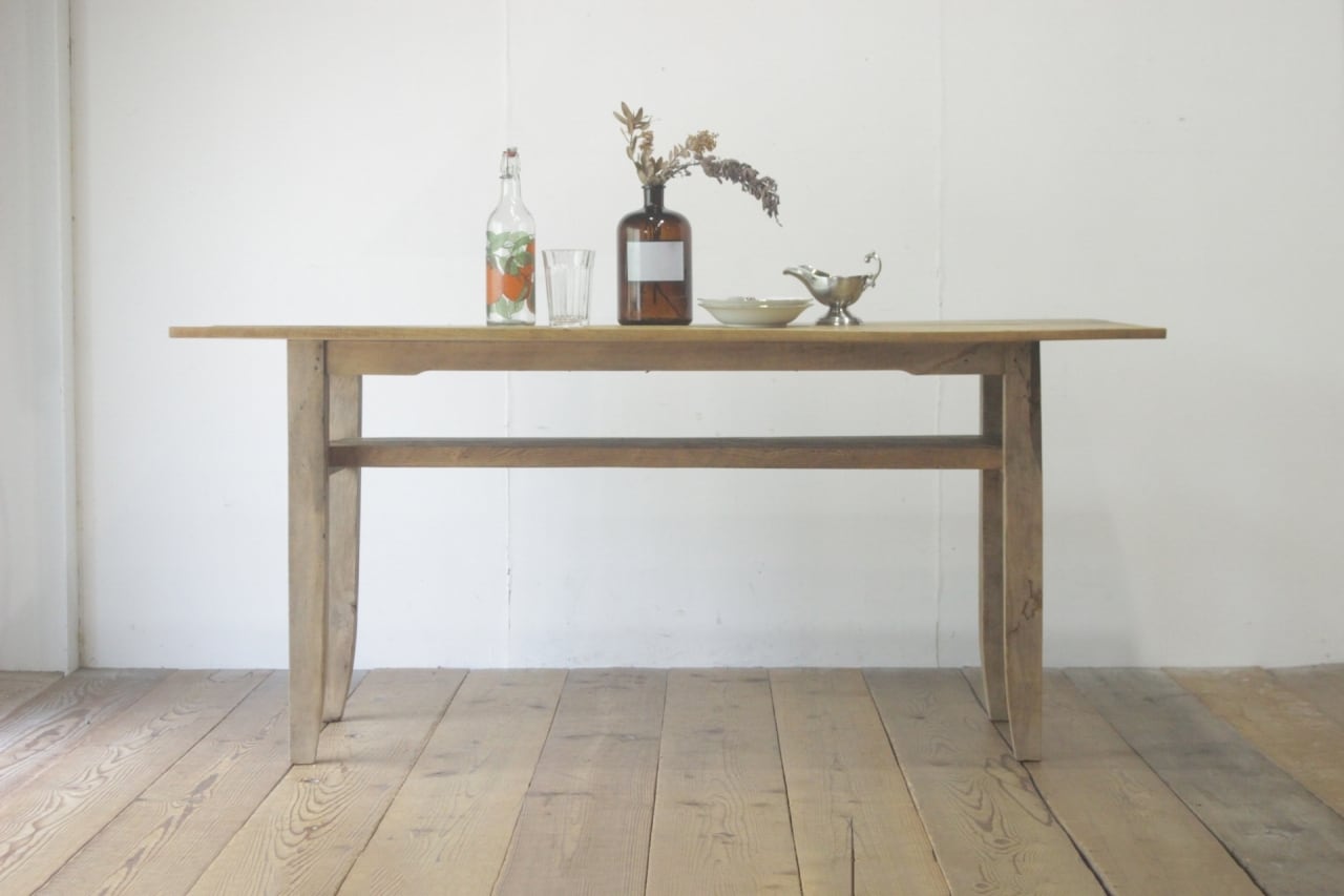 1073 オールドカリモク サイドテーブル デスク 陳列台 作業台