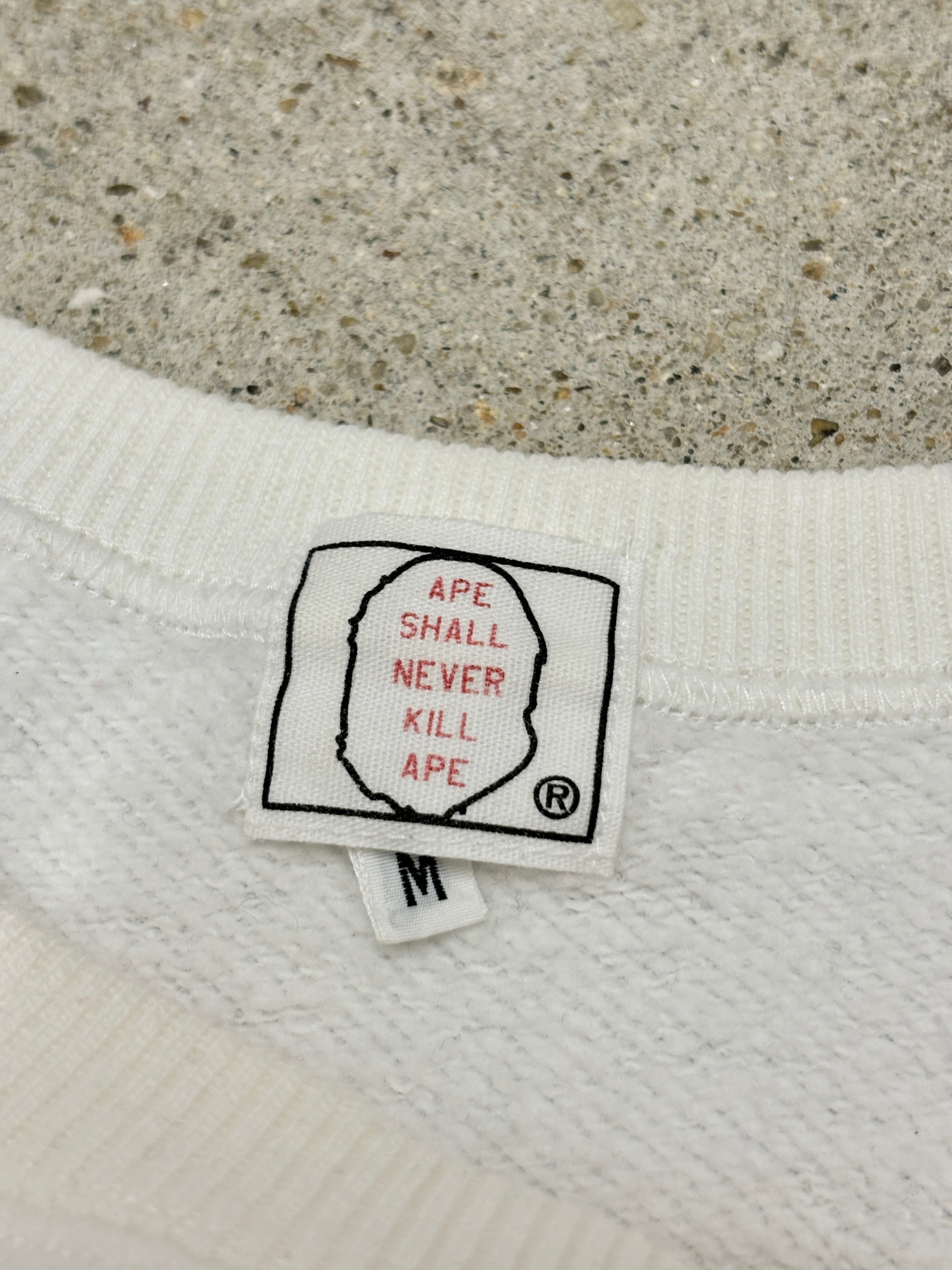 90～00s A BATHING APE/APEGENERAL print Sweat/初期タグ/M/フェイス