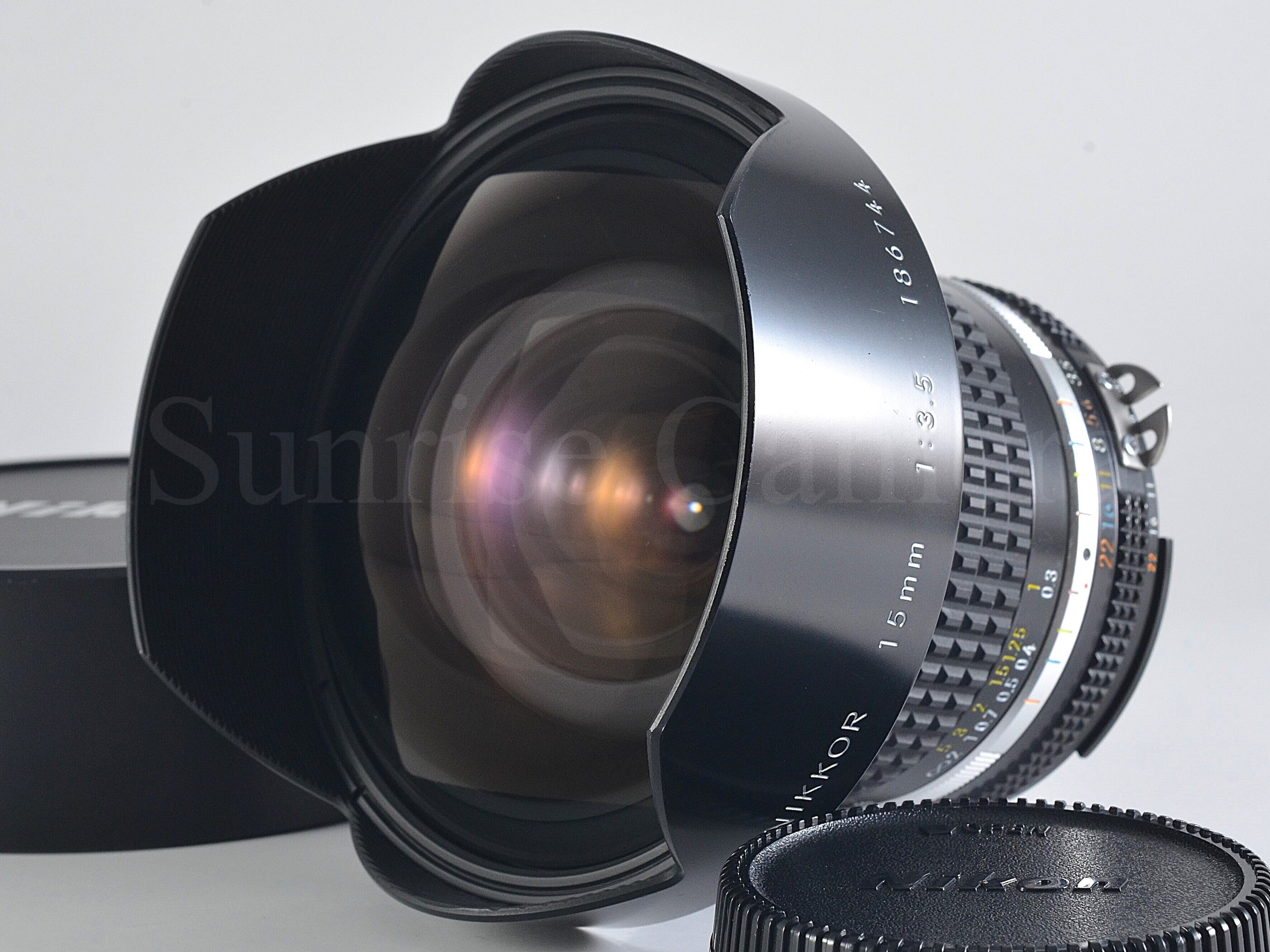 NIKON NIKKOR 15mm f/3.5 レンズ 他 付属品一式 NIKON NIKKOR 15mm f