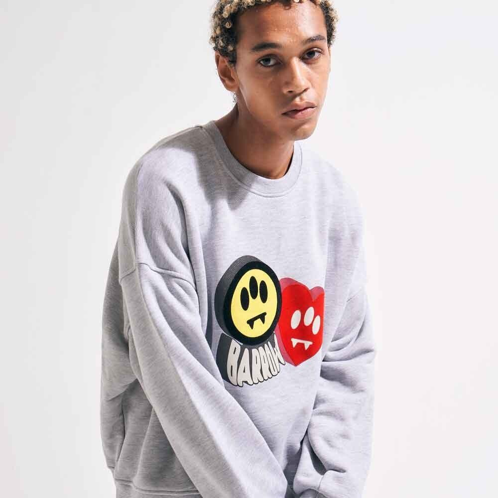 BARROW/バロウ-Barrow Crew Neck Sweatshirt With Print- | HEATZ｜ヒーツ