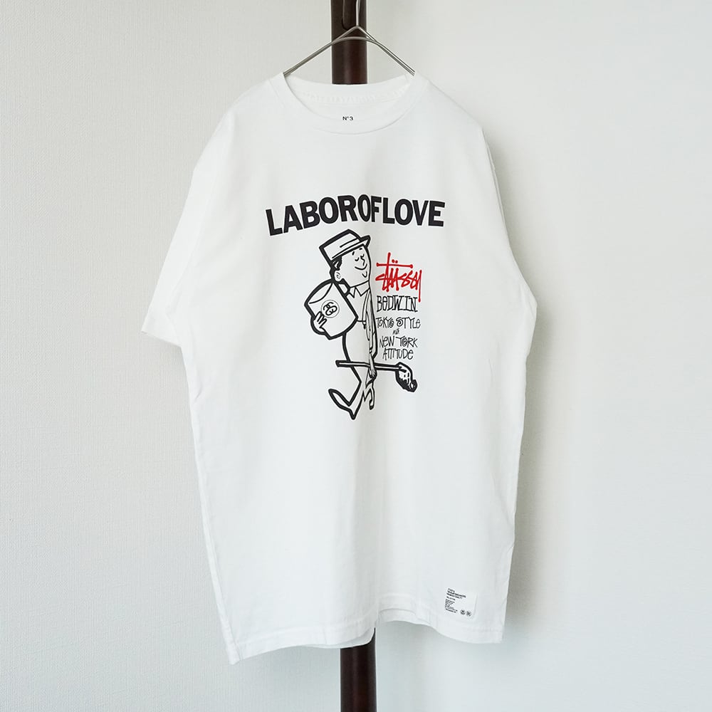 Stussy ステューシー／BEDWIN & THE HEARTBREAKERSコラボ／ホワイト／T