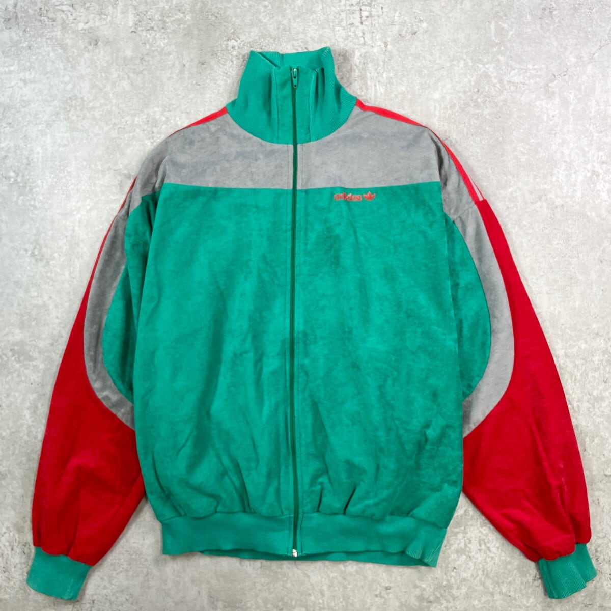 80年代 フランス製 VENTEX社製 adidas アディダス ハイネック ベロア