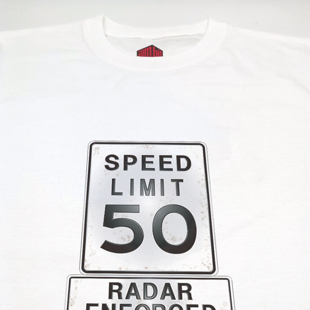 SPEED LIMIT】 制限速度50マイルTシャツ 道路標識シリーズ | Jumble Base