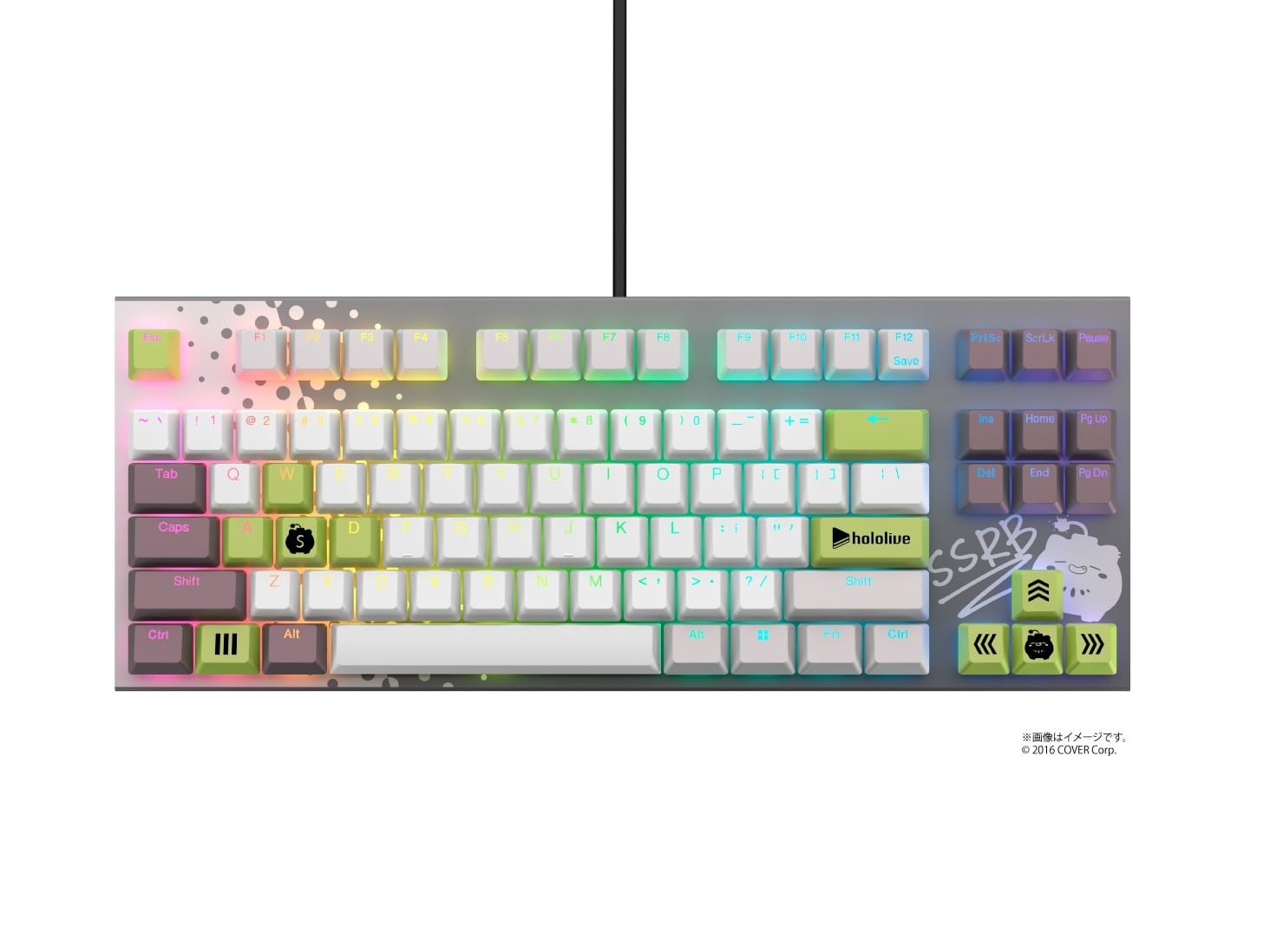 REALFORCE ✕ hololive GX1 Keyboard 獅白ぼたん モデル（英語配列