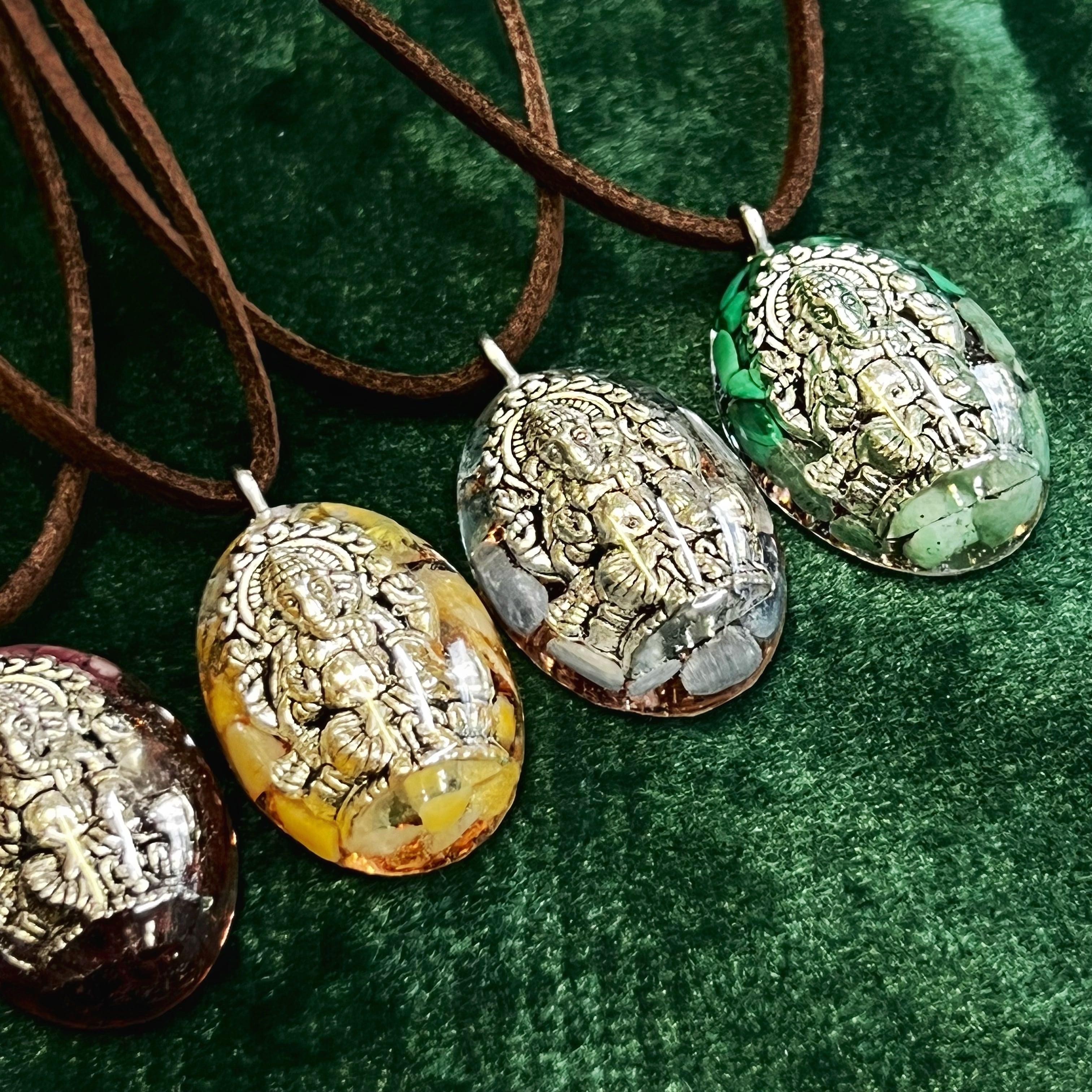 ガネーシャオルゴナイト ネックレス | オルゴナイト 通販 天然石雑貨屋