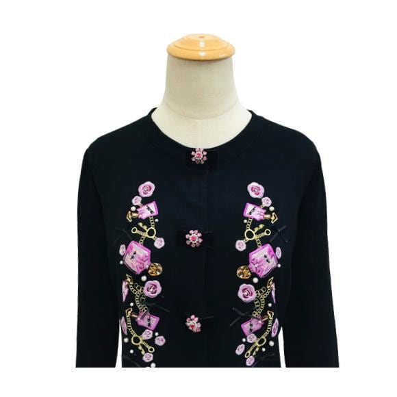 2022年秋冬30%OFF スーパービューティー カーディガン 香水瓶&花