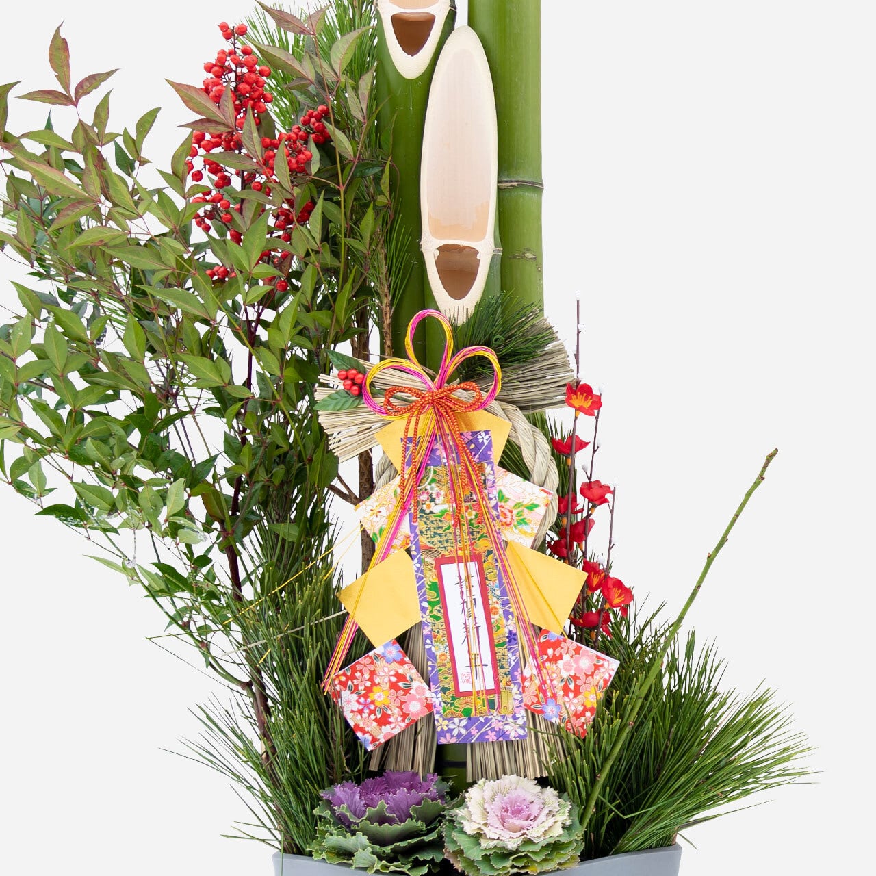 笑い竹門松 120cm（一対） | 門松専門店 えびす屋