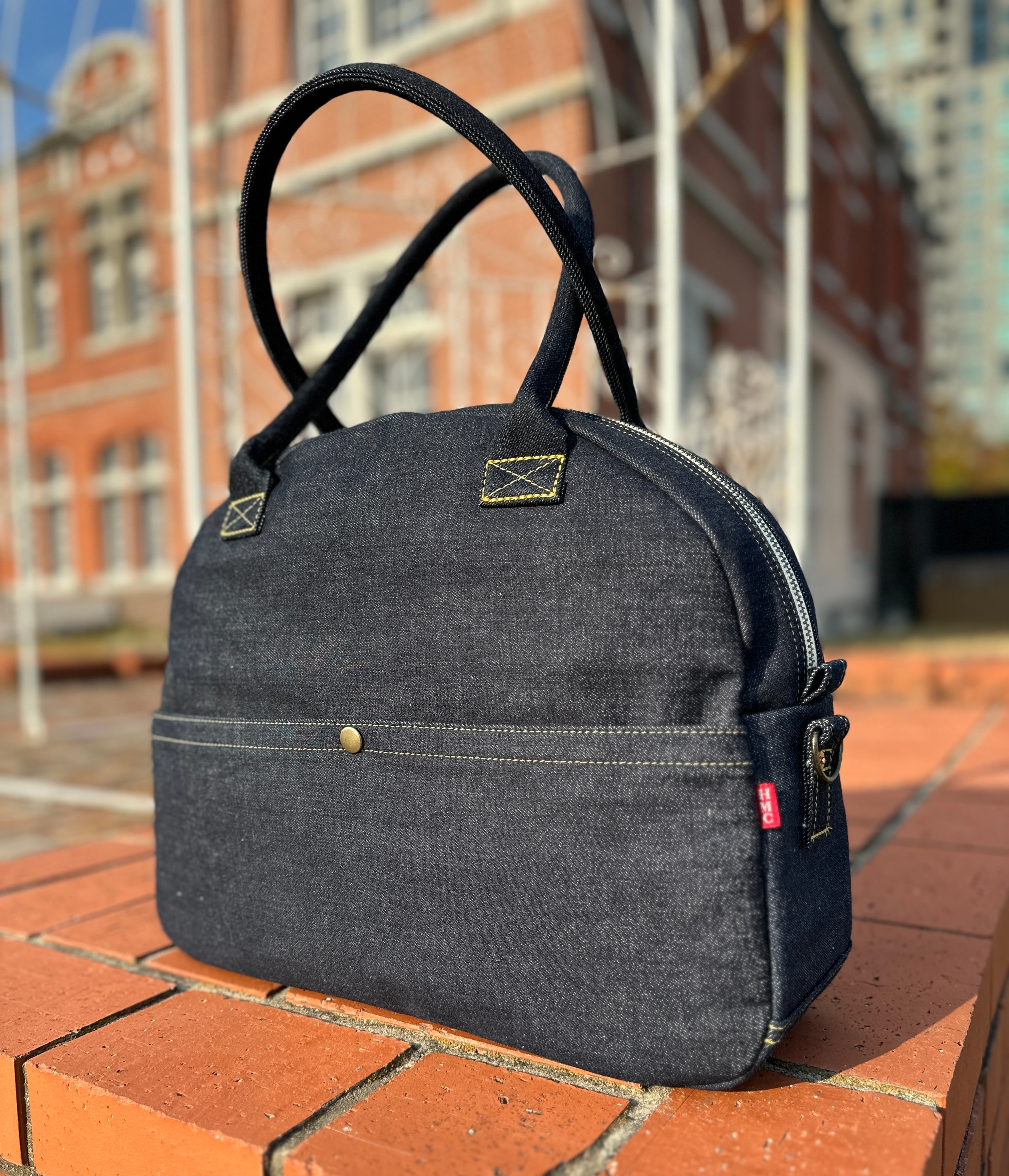 ☆岡山デニム☆ブタさんリュック対応☆4wayボストンバッグ ☆岡山