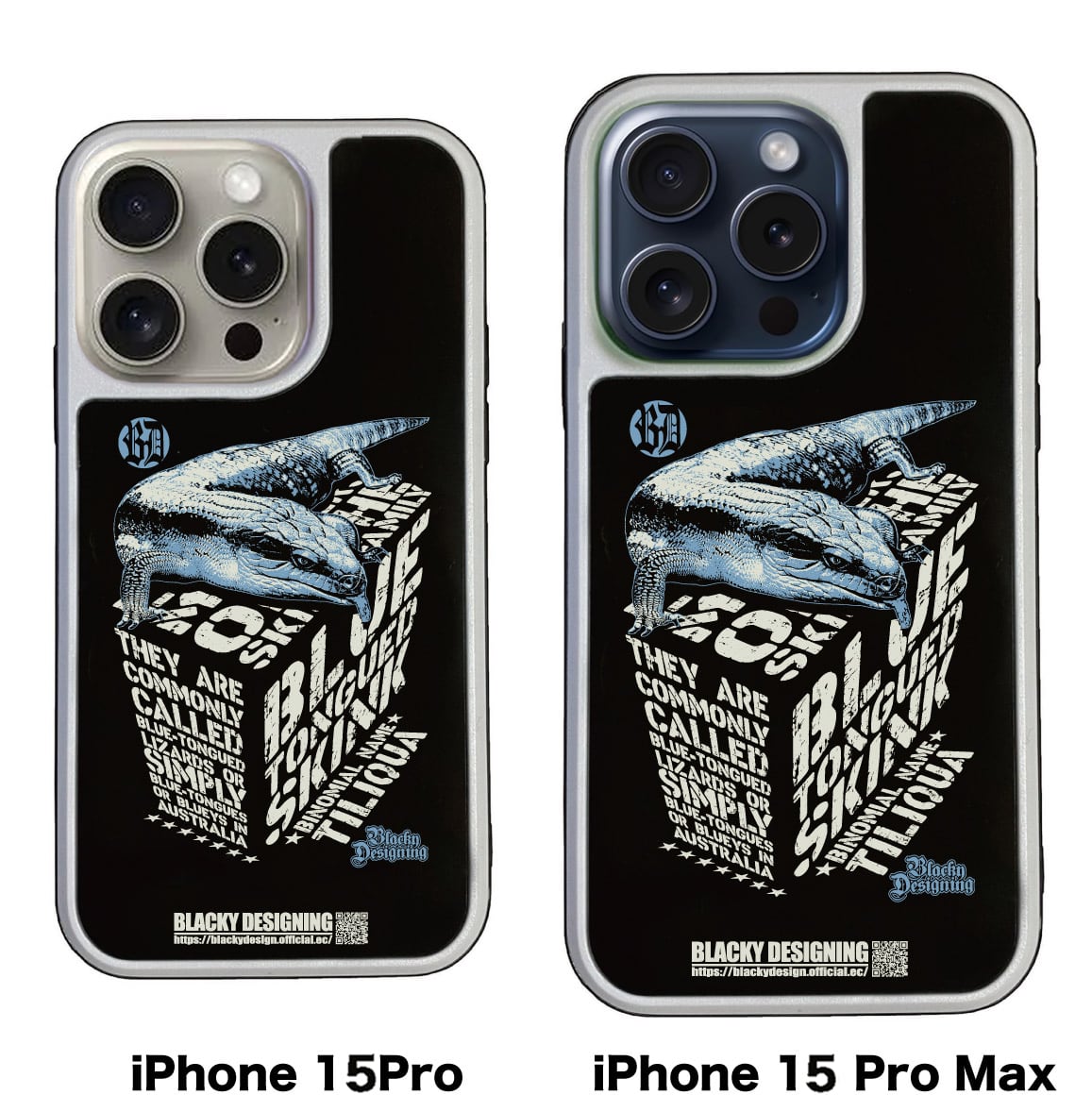 アオジタトカゲ強化ガラス製iPhoneケース(送料無料) | Blacky Designing