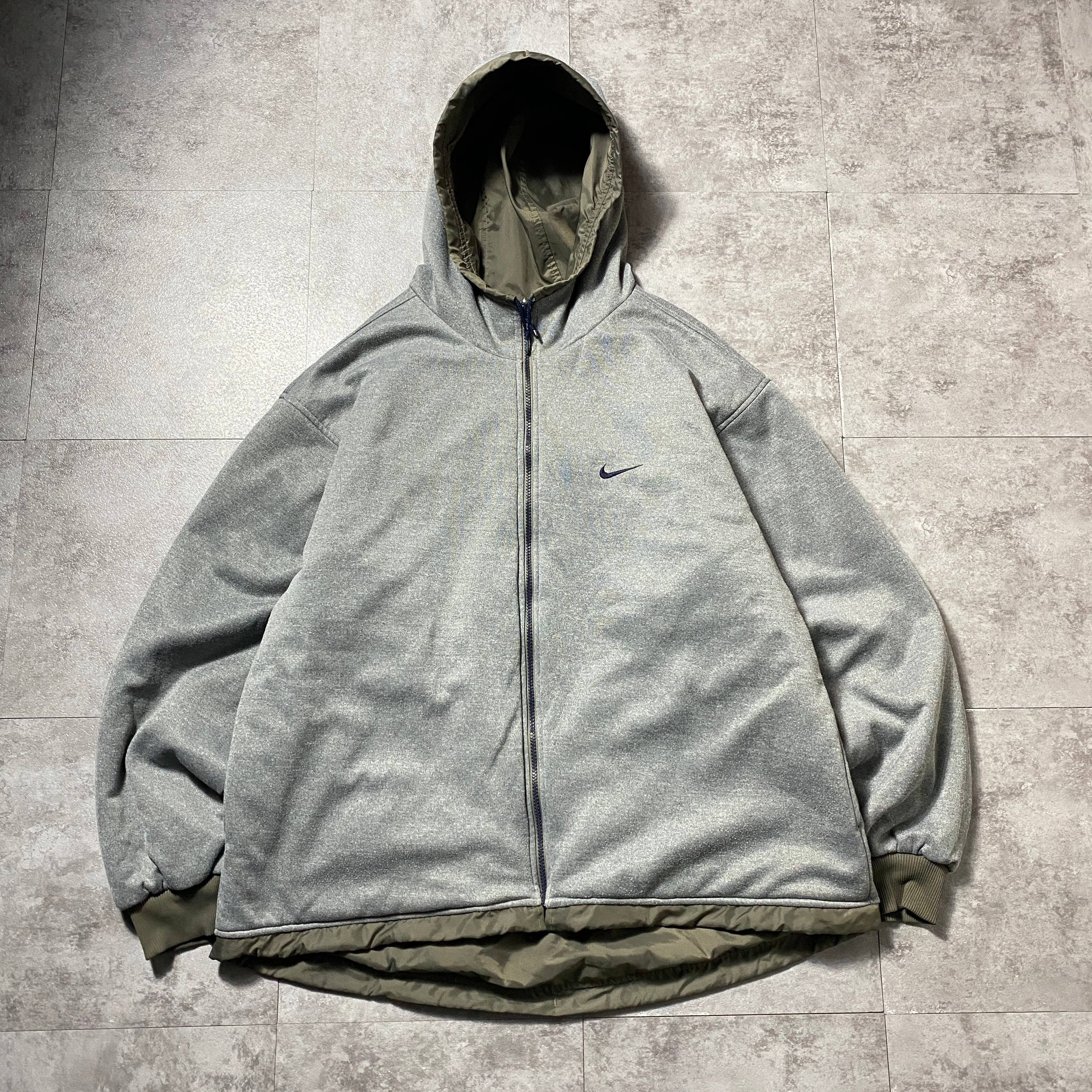 90's NIKE ナイキ 銀タグ スウォッシュ 刺繍ワンポイント バックロゴ