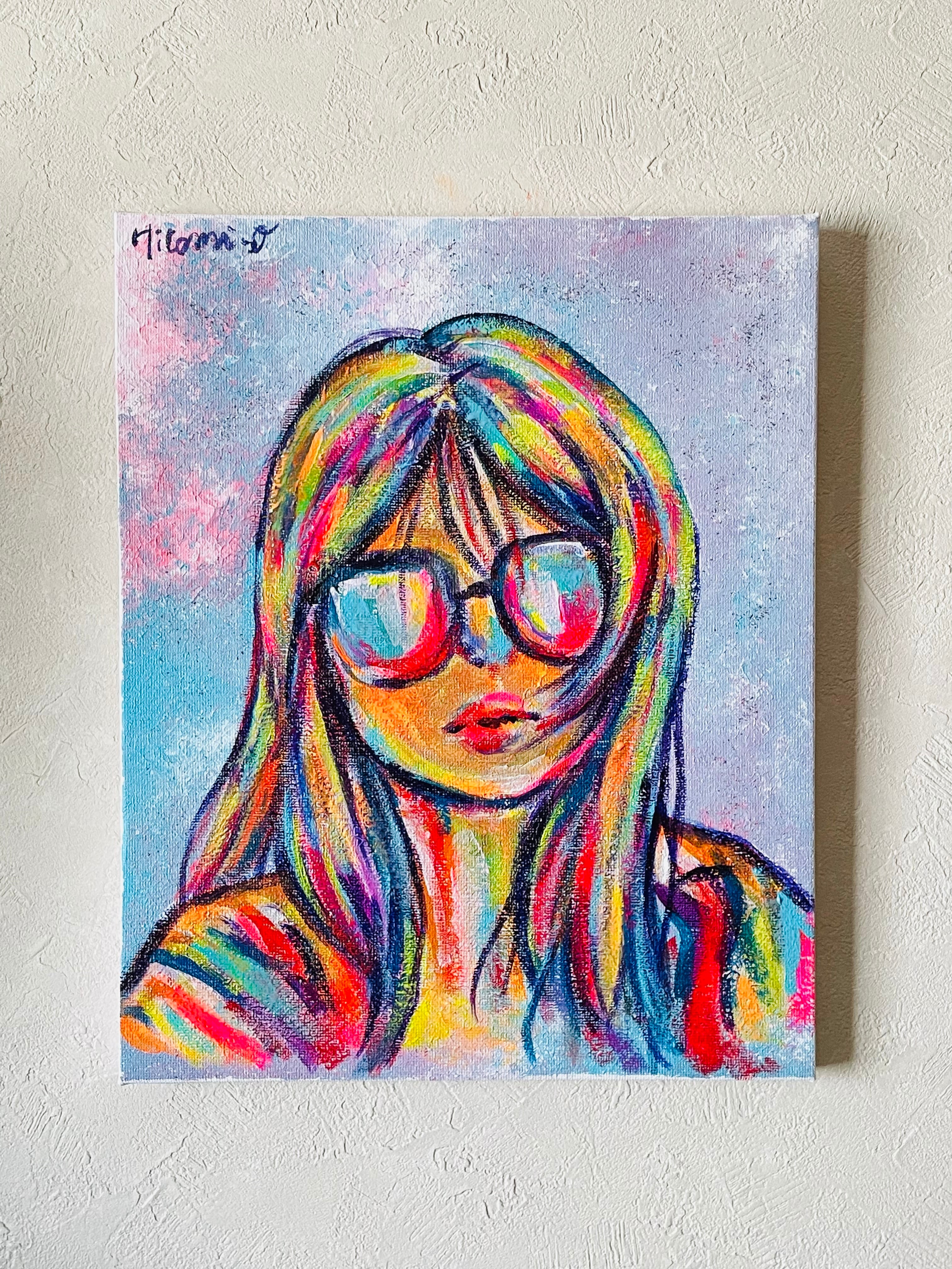 Y-24/23】油彩画 油絵 キャンバス 原画 人物画 現代アート | 13's Art