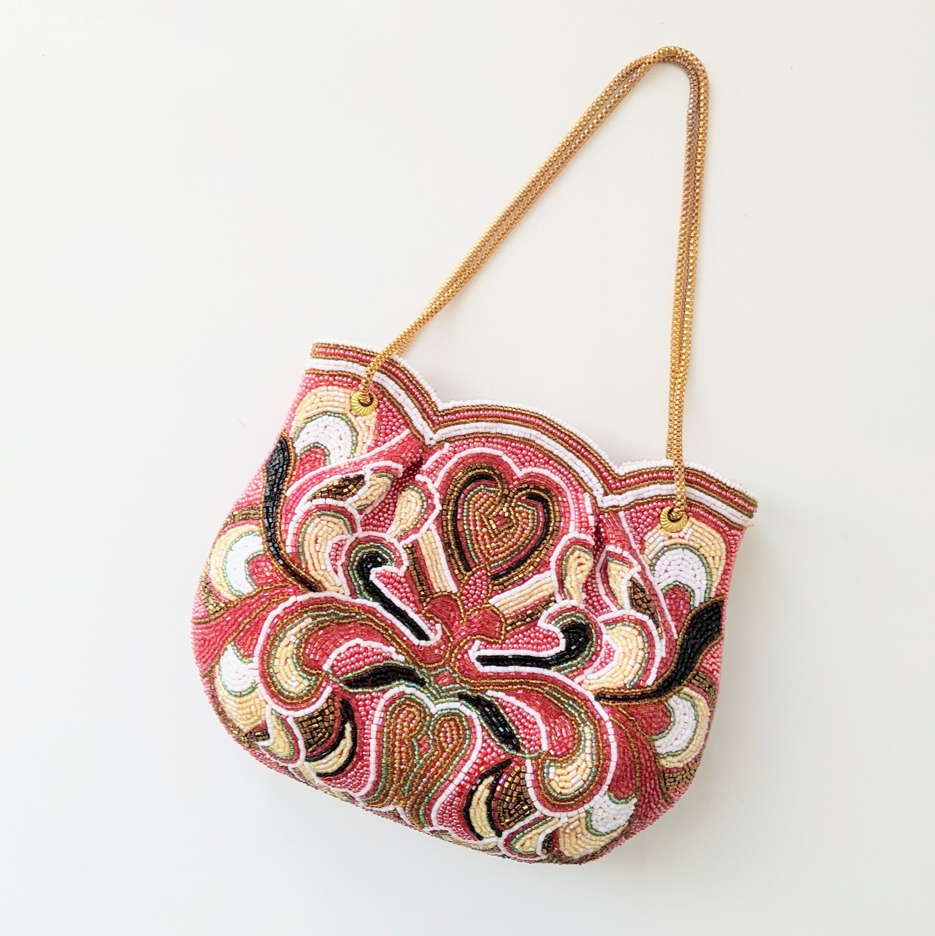 Vintage】「はしもと」作 ビーズ刺繍バッグ Vintage Beaded Bag