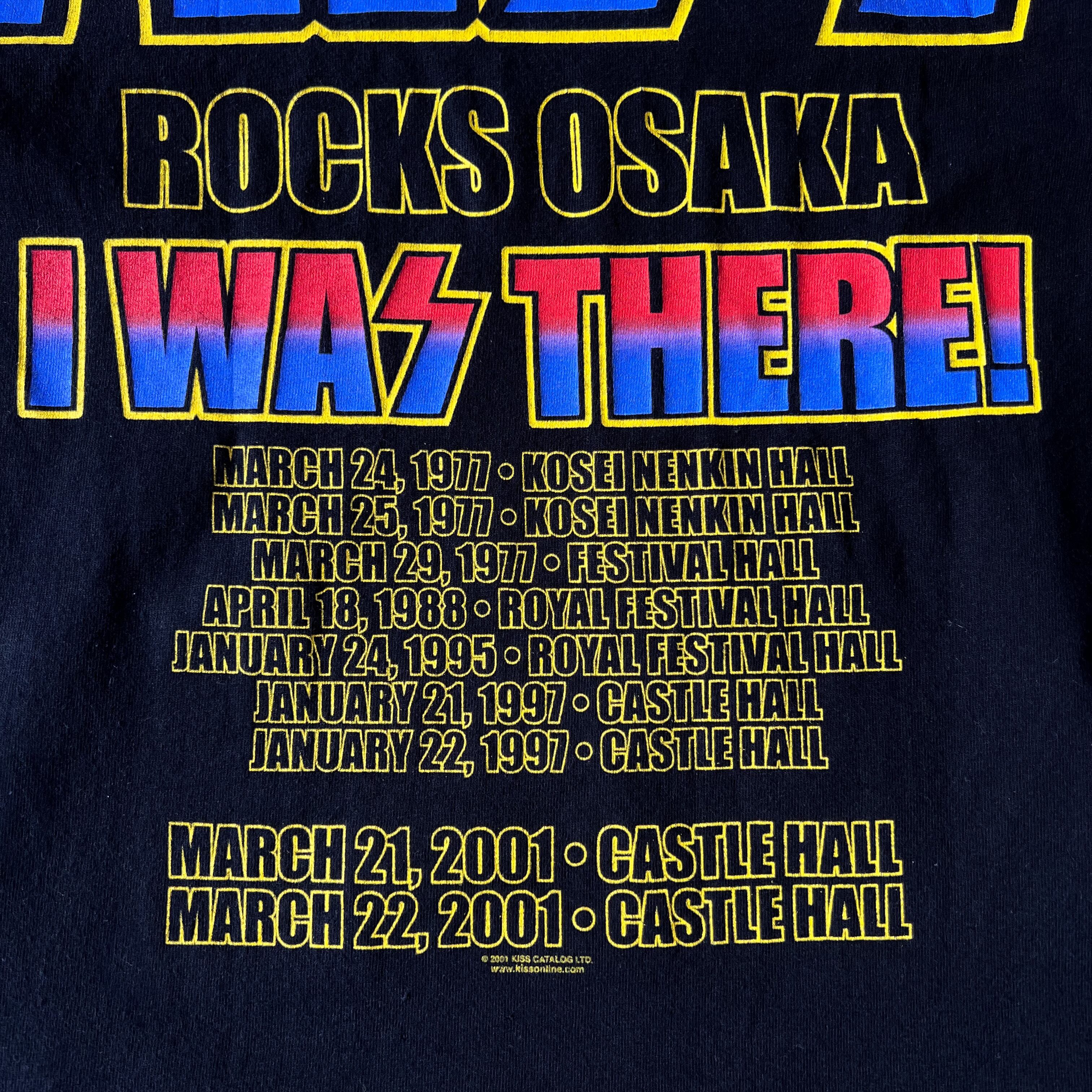 01s “KISS” Farewell tour tee キス コピーライト2001年 フェアウェル