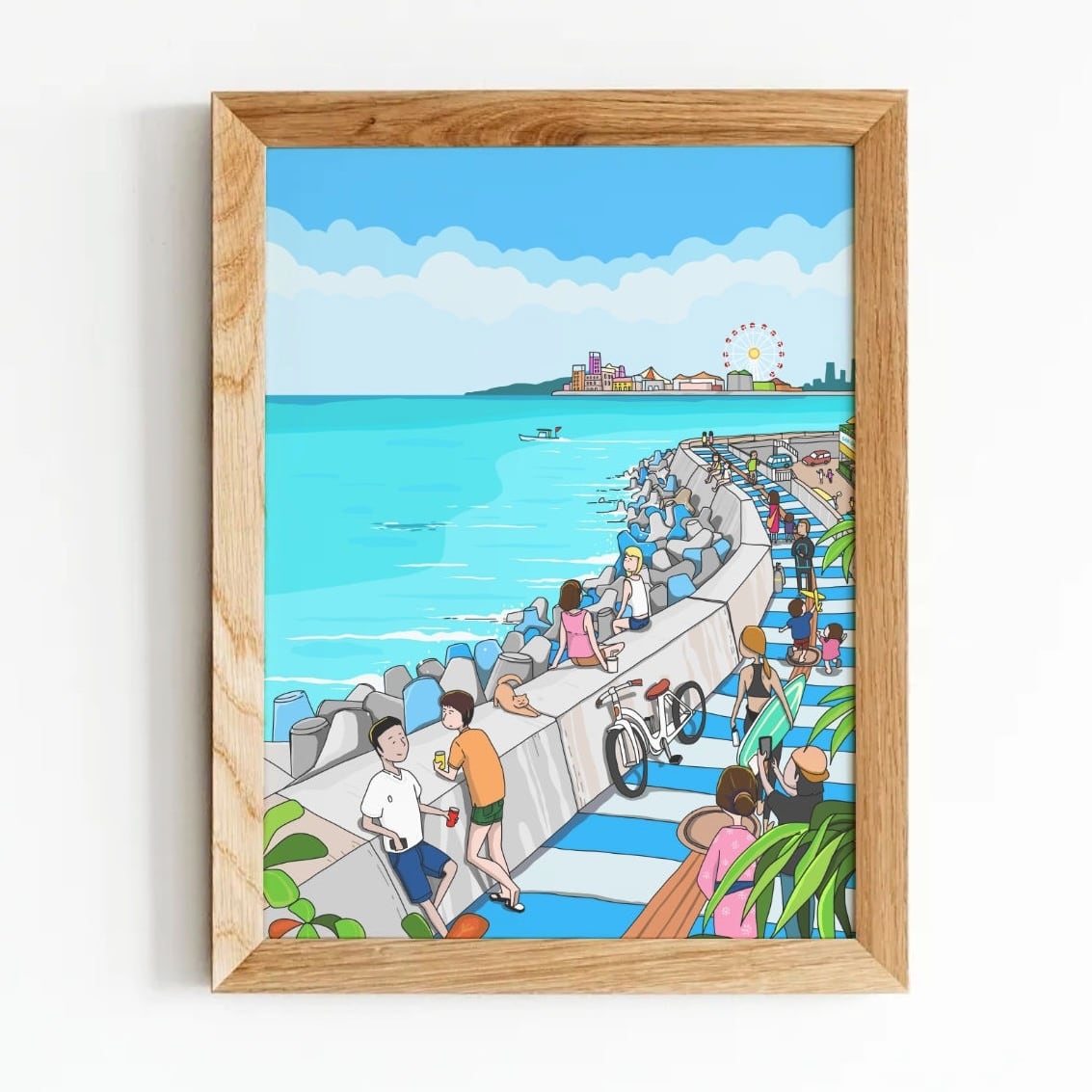 夏た〜海景色。40＊50绘框つき 780311565b07bf84ca03aa553b87a7