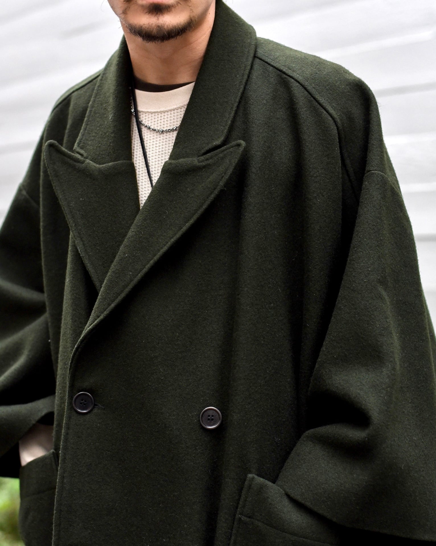 HENRIK VIBSKOV - Melton Oversise Coat (size-M) ¥38000+tax | KODONA