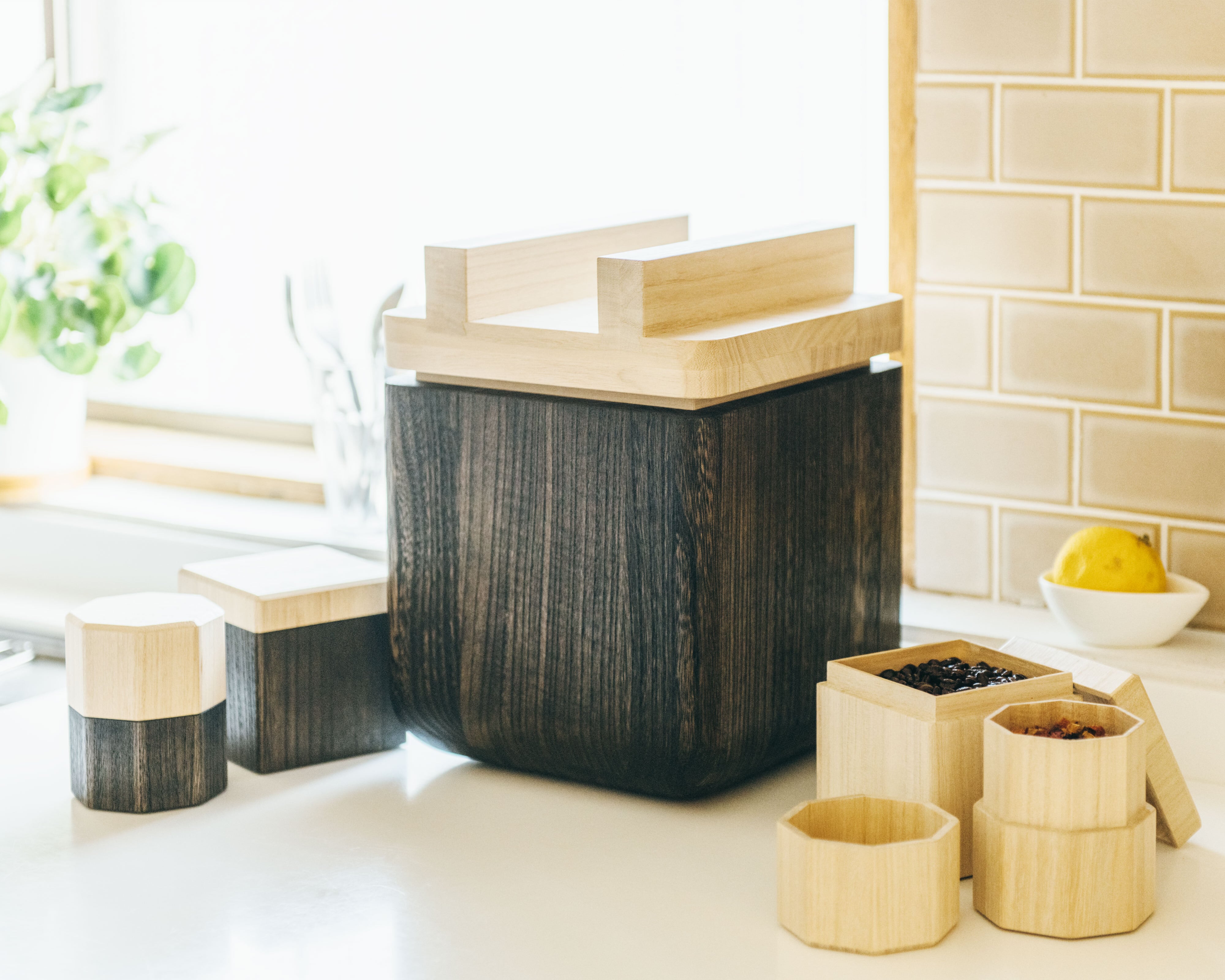 桐器シリーズ 羽釜の米びつ | 伝統工芸×モダンライフ 桐・自然素材のみ