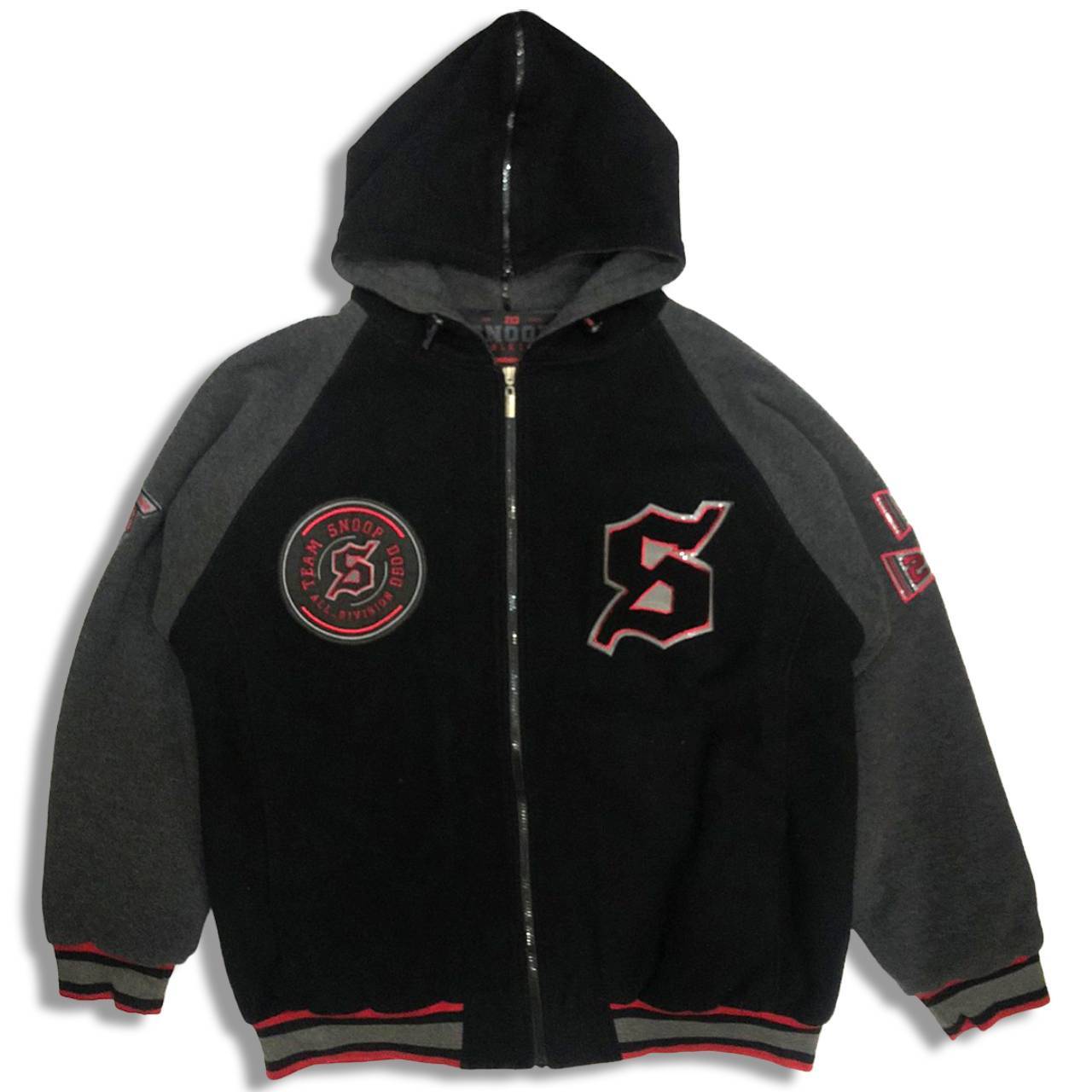 新品 00s スヌープドッグ ウール スタジャン XL ブラック 西海岸 B系