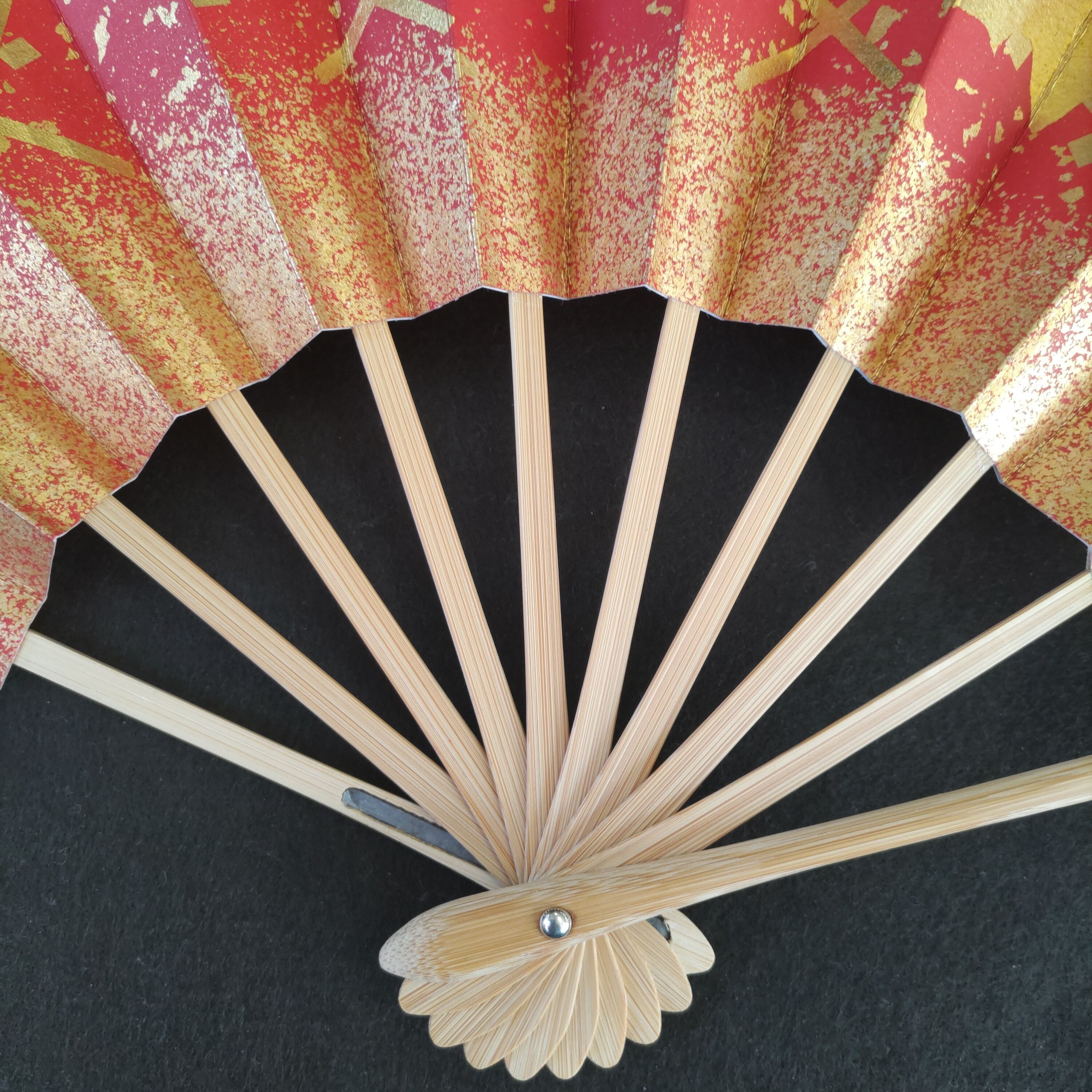 舞扇 15-198 鏡獅子 白竹 9寸5分 | 平田照樹堂 BASE店