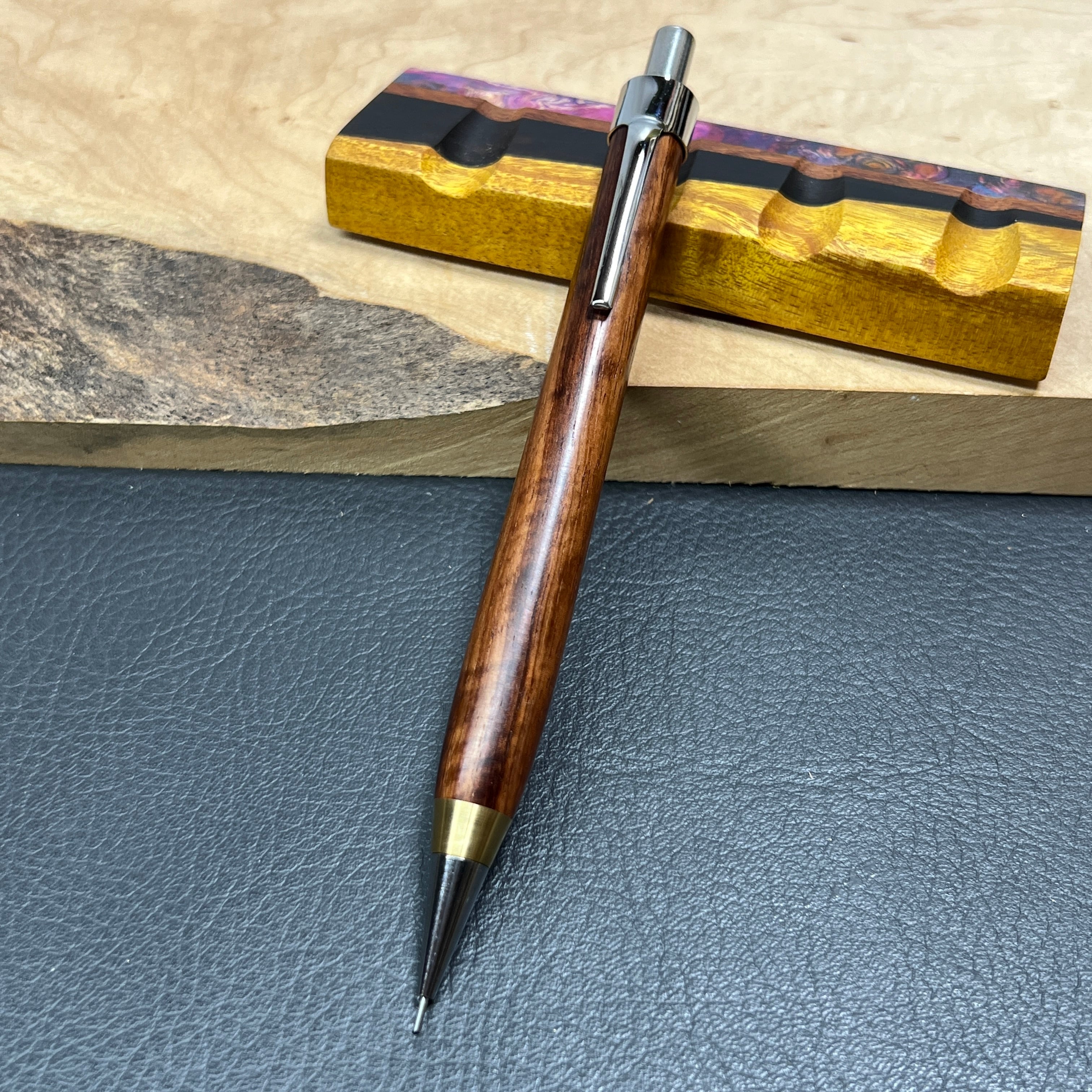 27オバンコール木製シャーペン 強低重心 真鍮 | handwood