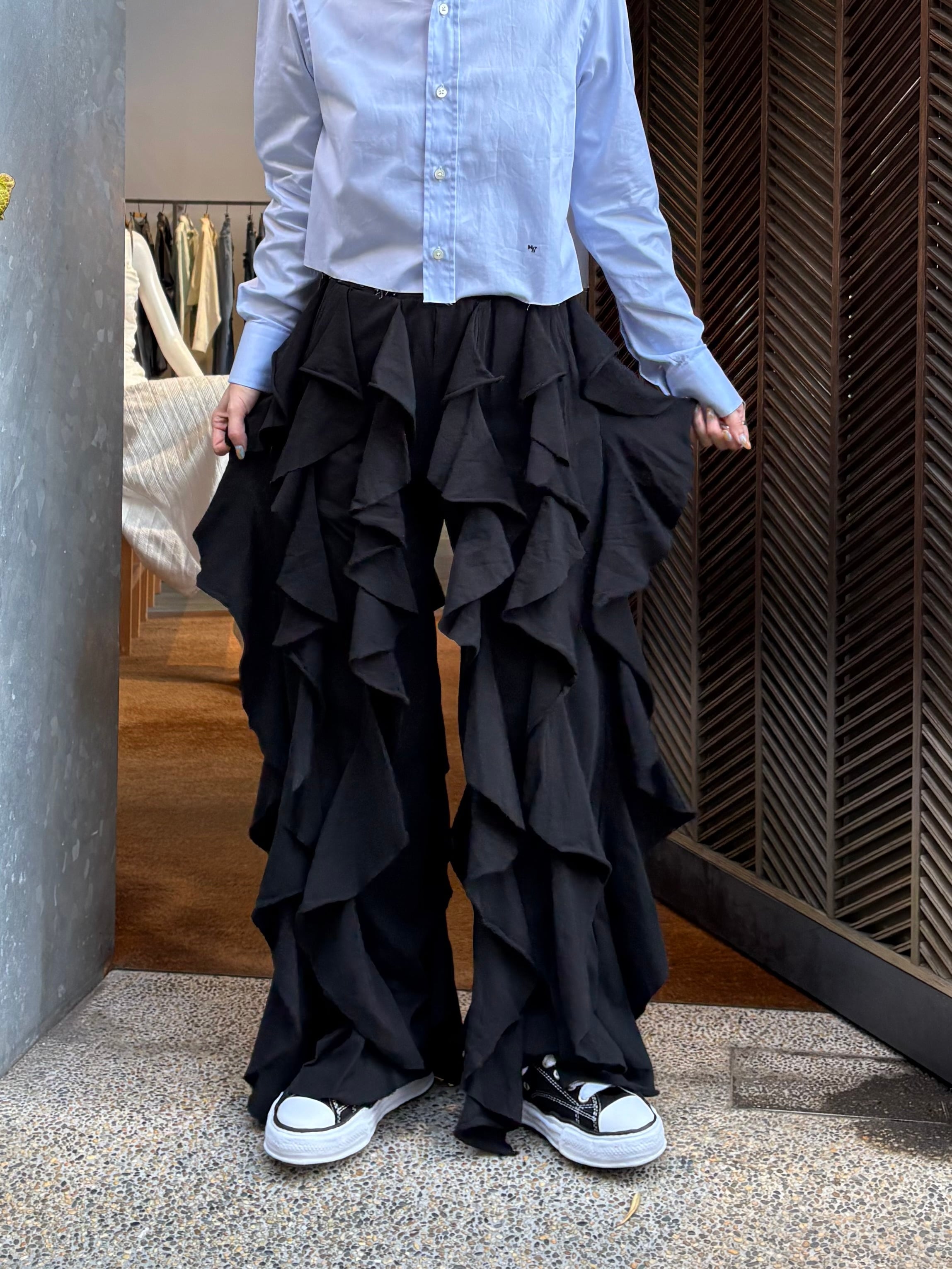 TRENT別注カラー 】BELPER ベルパー / BLEACHED RUFFLE PANTS