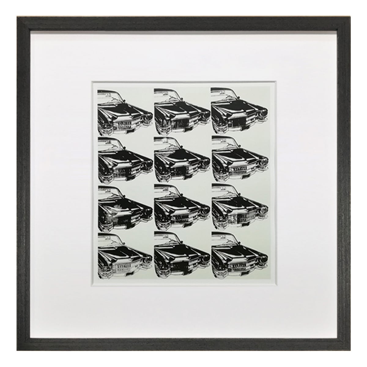 額縁付き] アンディ・ウォーホル「Twelve Cars, 1962（12台の車