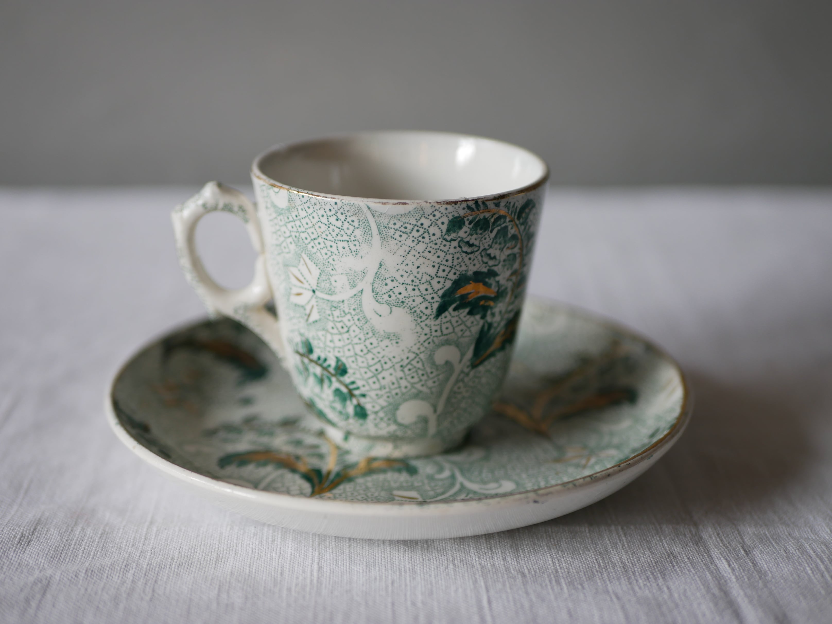 クレイユモントロー すずらん1 フランスアンティーク カップ