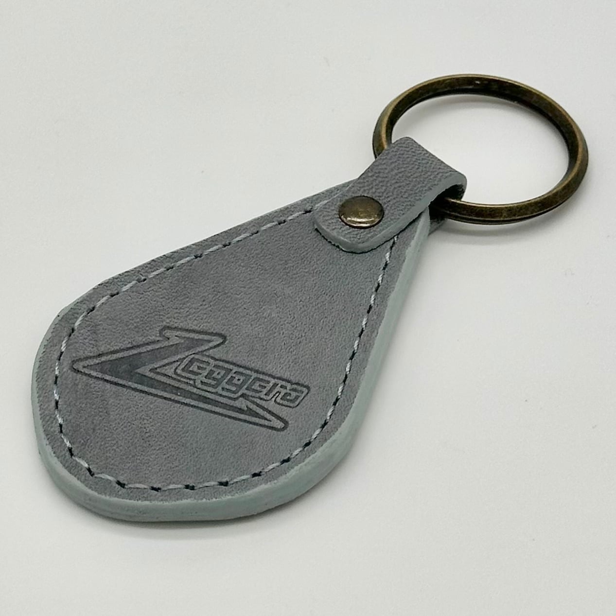 レザーキーホルダー(グレー) | Leggera