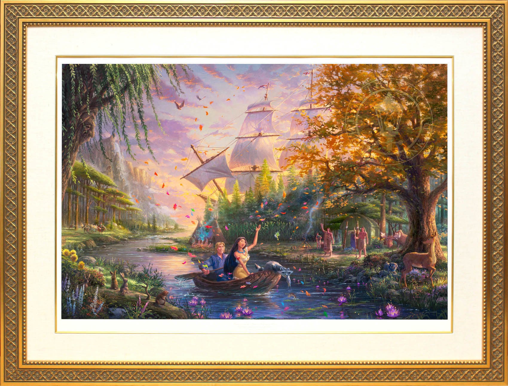 ディズニー絵画 トーマス キンケード ポカホンタス ペーパージークレ