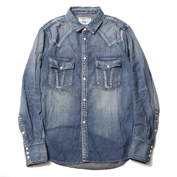 ROAD JACK DENIM SHIRTS＜VINTAGE WASH＞ (INDIGO) / RUDE GALLERY