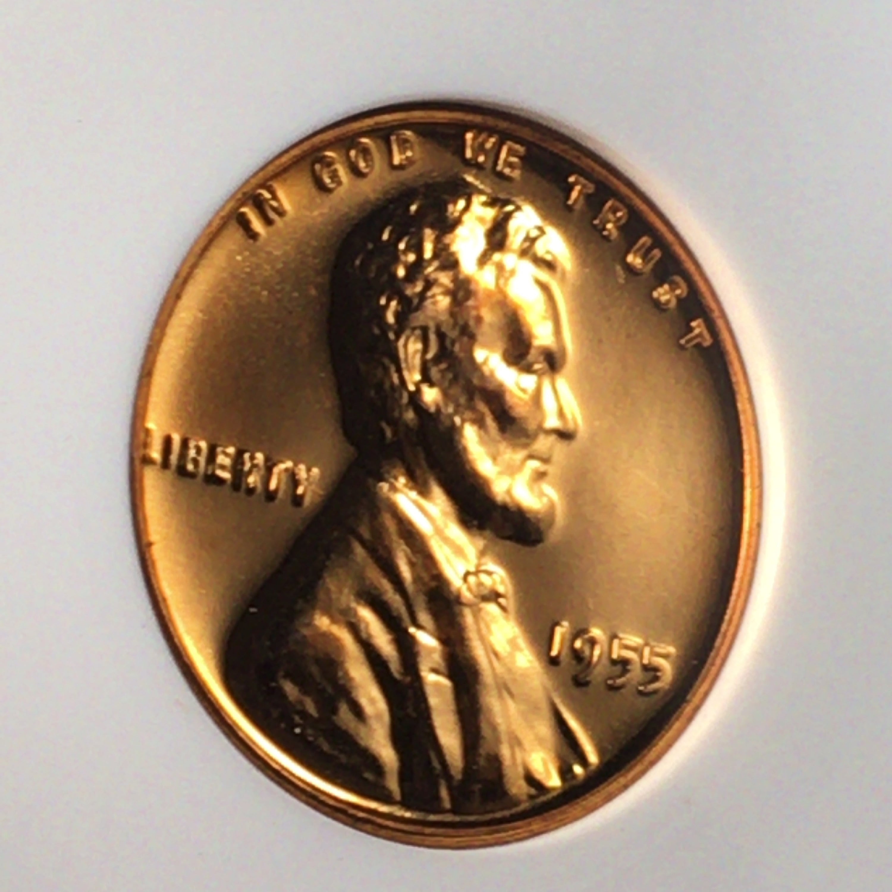 ラッキーペニー 1955年 アメリカ 米国 リンカーン 1ペニー銅貨 1C