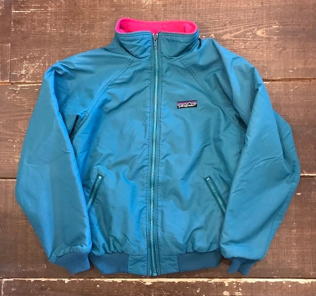USED USA製 KIDS 80s 90s PATAGONIA シェルドシンチラジャケット 14歳