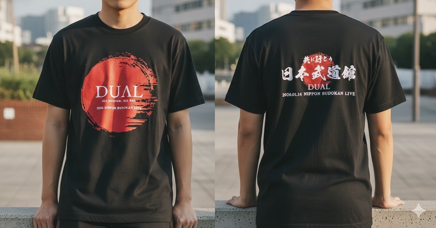DUAL Tシャツ〜共に行こう日本武道館2026〜 | DUAL official