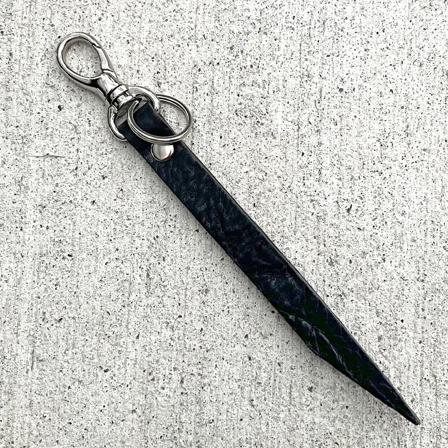 栃木レザー スタッズキーホルダー キーリング 日本製 Made in Japan