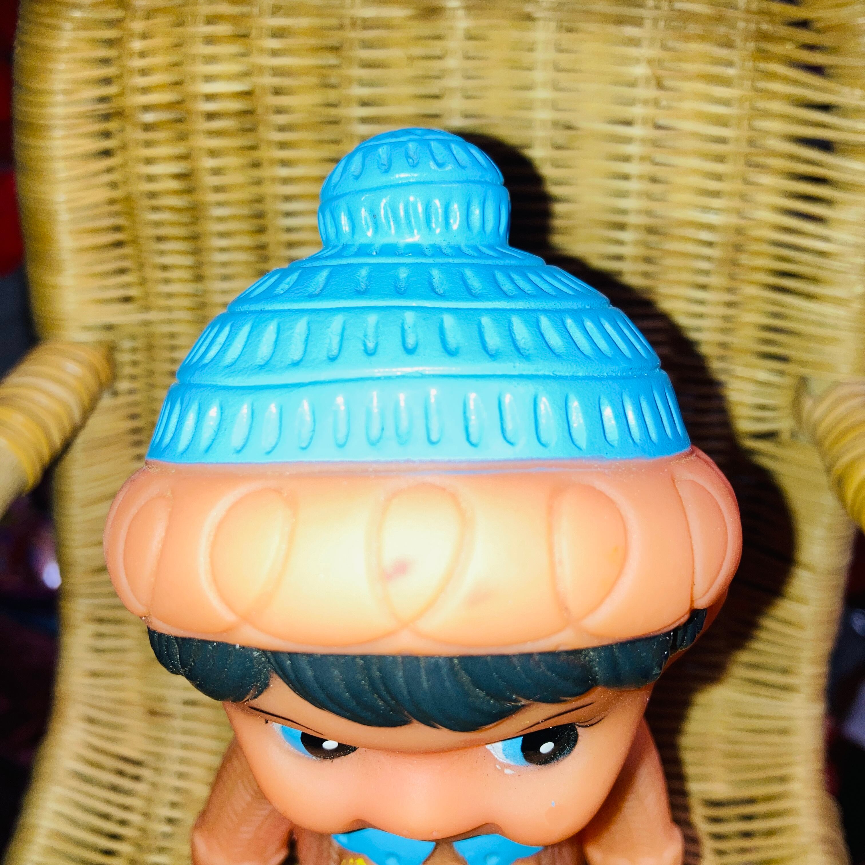 当時物 レア ソフビ 鳴笛付き フィギュア チャーミー レトロ 置物 人形