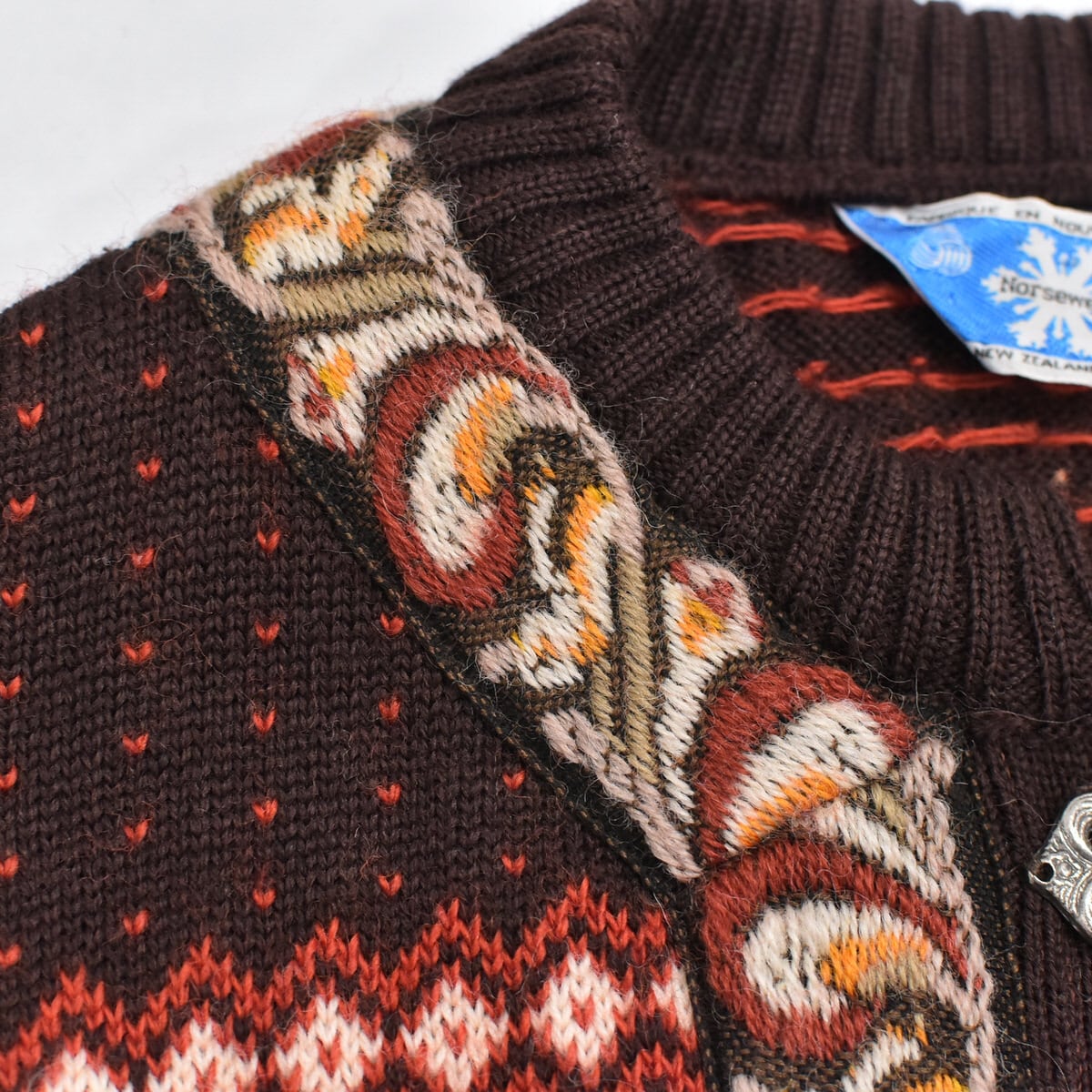 70～80s Norsewear ノルディック柄 ピュアウールニット チロル