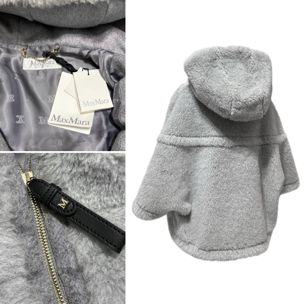 新品マックスマーラMaxMaraテディベアPETALOペタロ ポンチョ ケープ