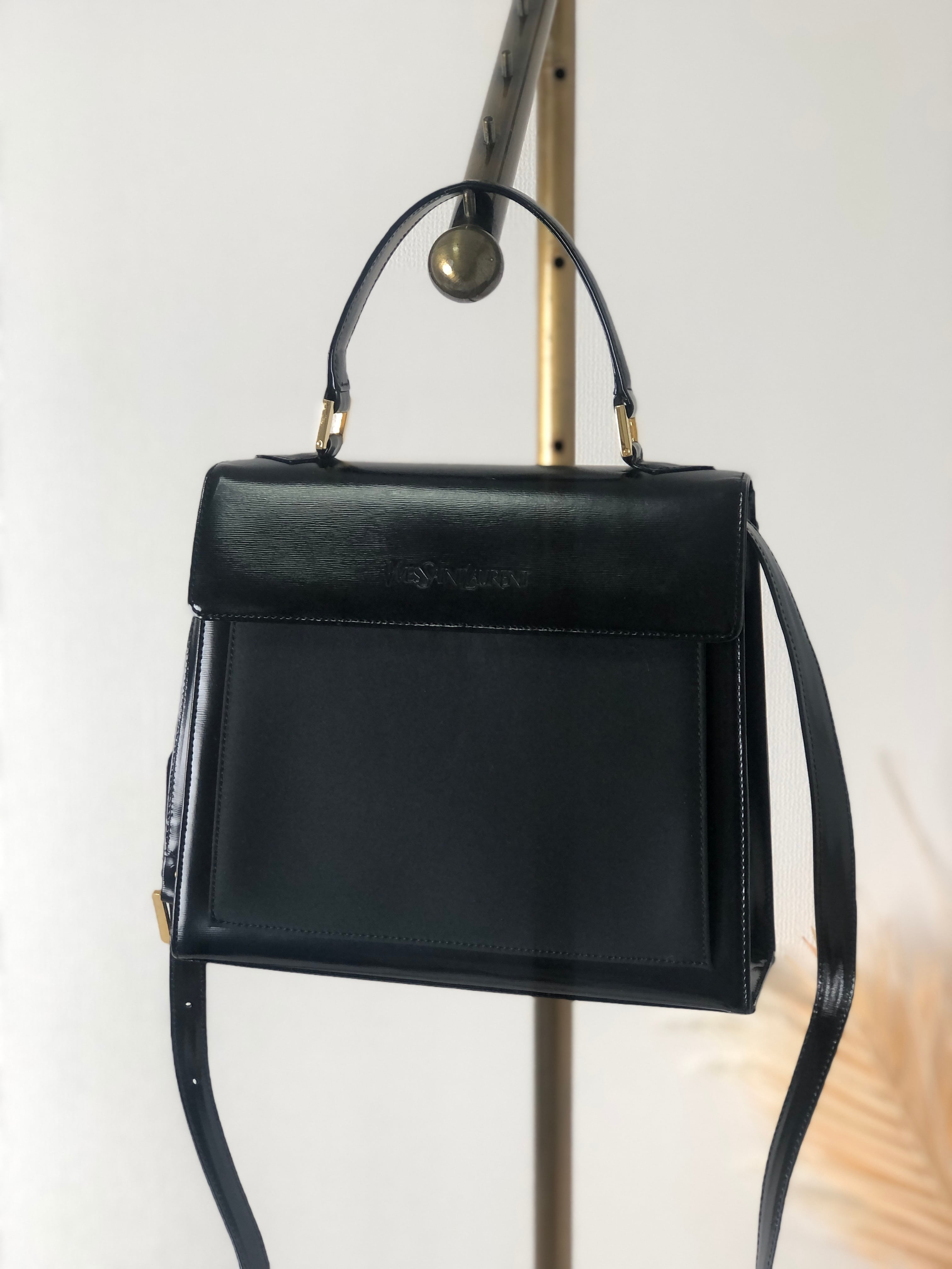 Yves Saint Laurent イヴ・サンローラン YSLロゴ エナメル 2way