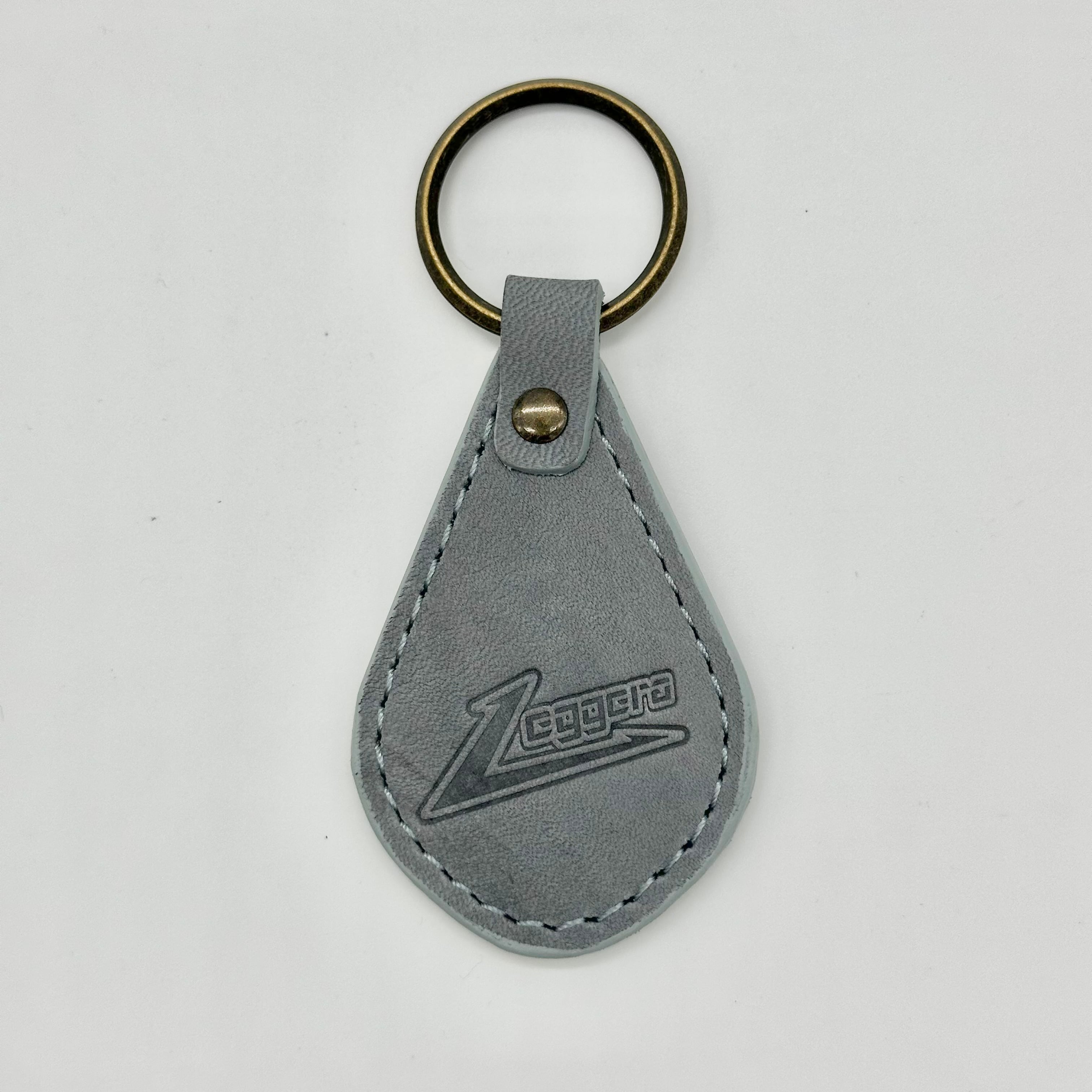 レザーキーホルダー(グレー) | Leggera