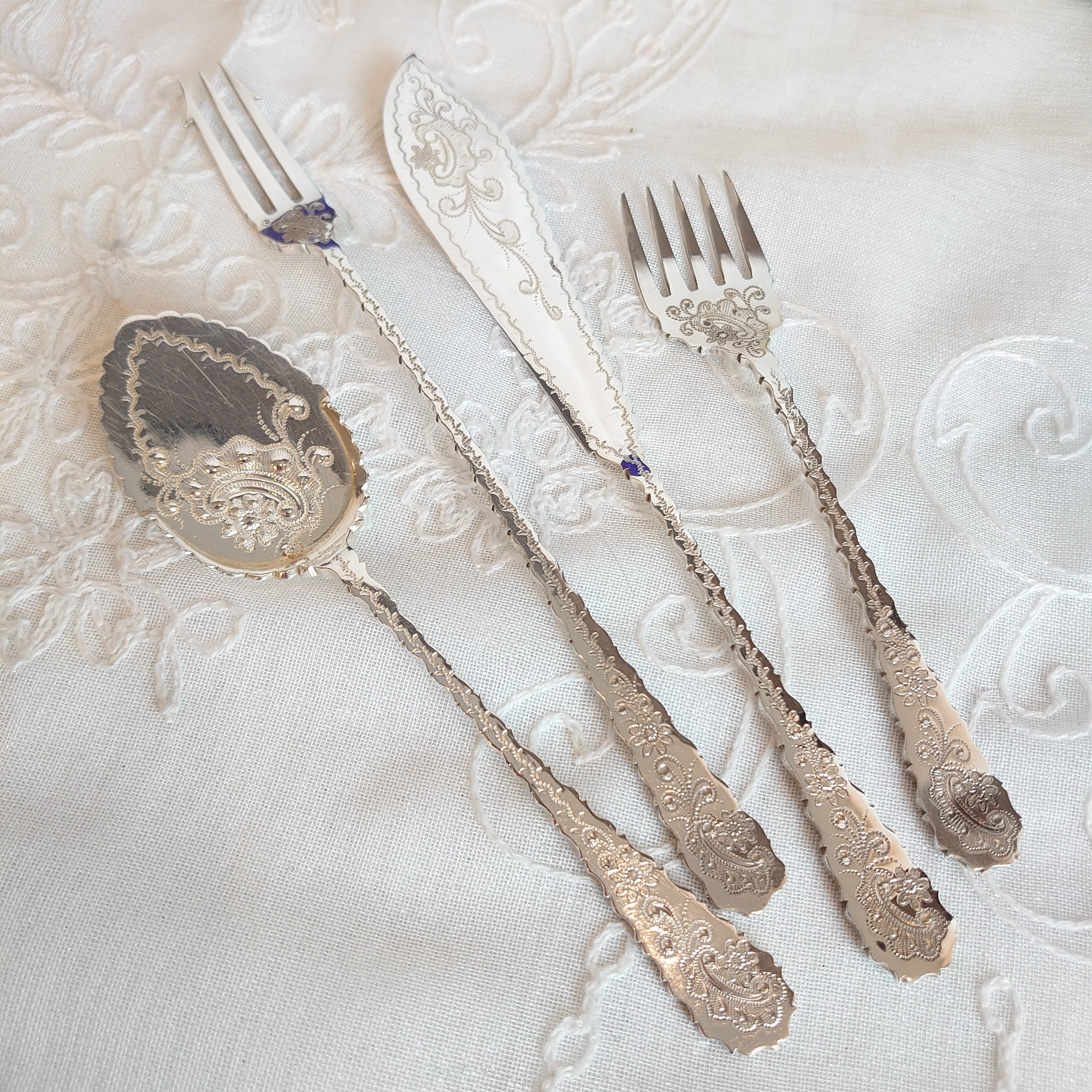 シルバーサービングカトラリーセット イギリス アンティーク