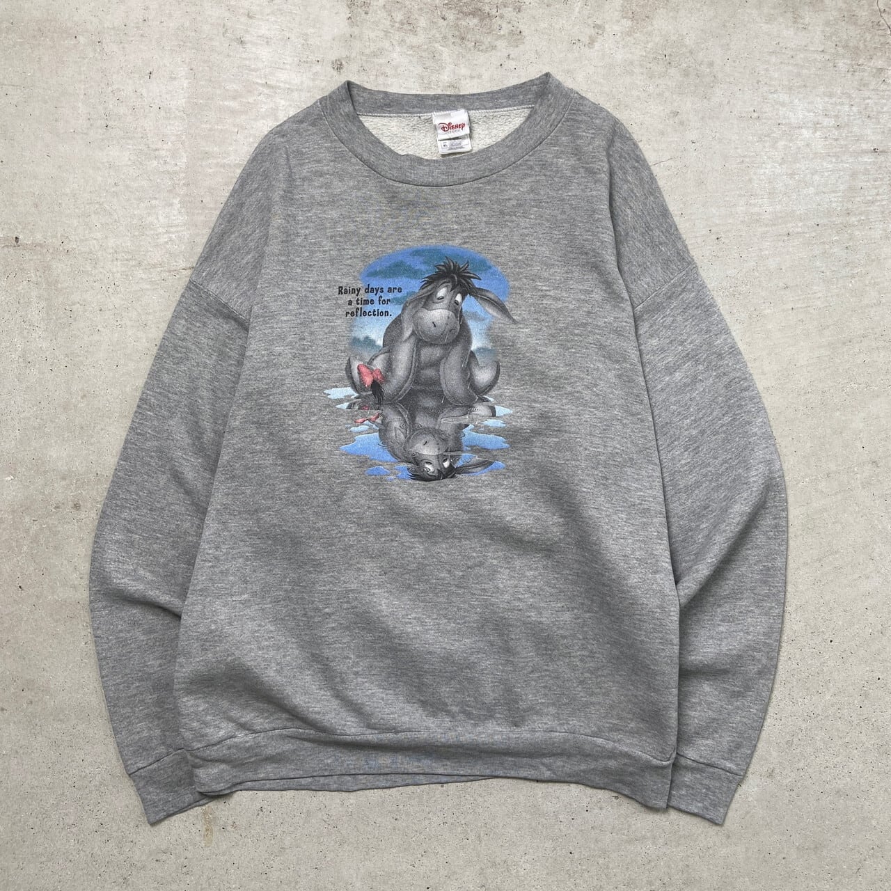 DISNEY STORE イーヨー キャラクタープリント スウェットシャツ メンズ