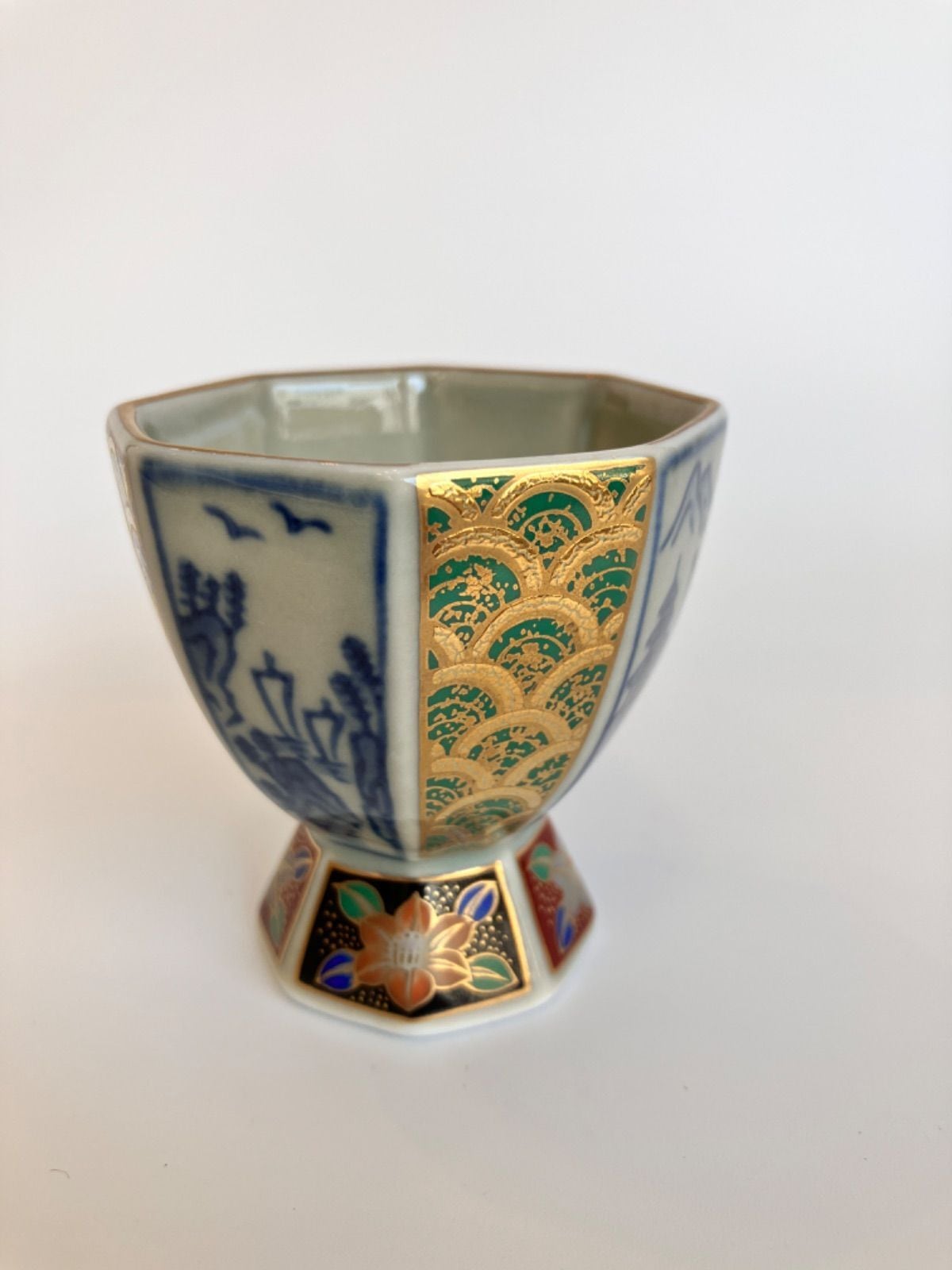 □林九郎作 染錦唐草牡丹 水差 水注□ 染錦牡丹唐草 水注 | JSHOPPERS.com