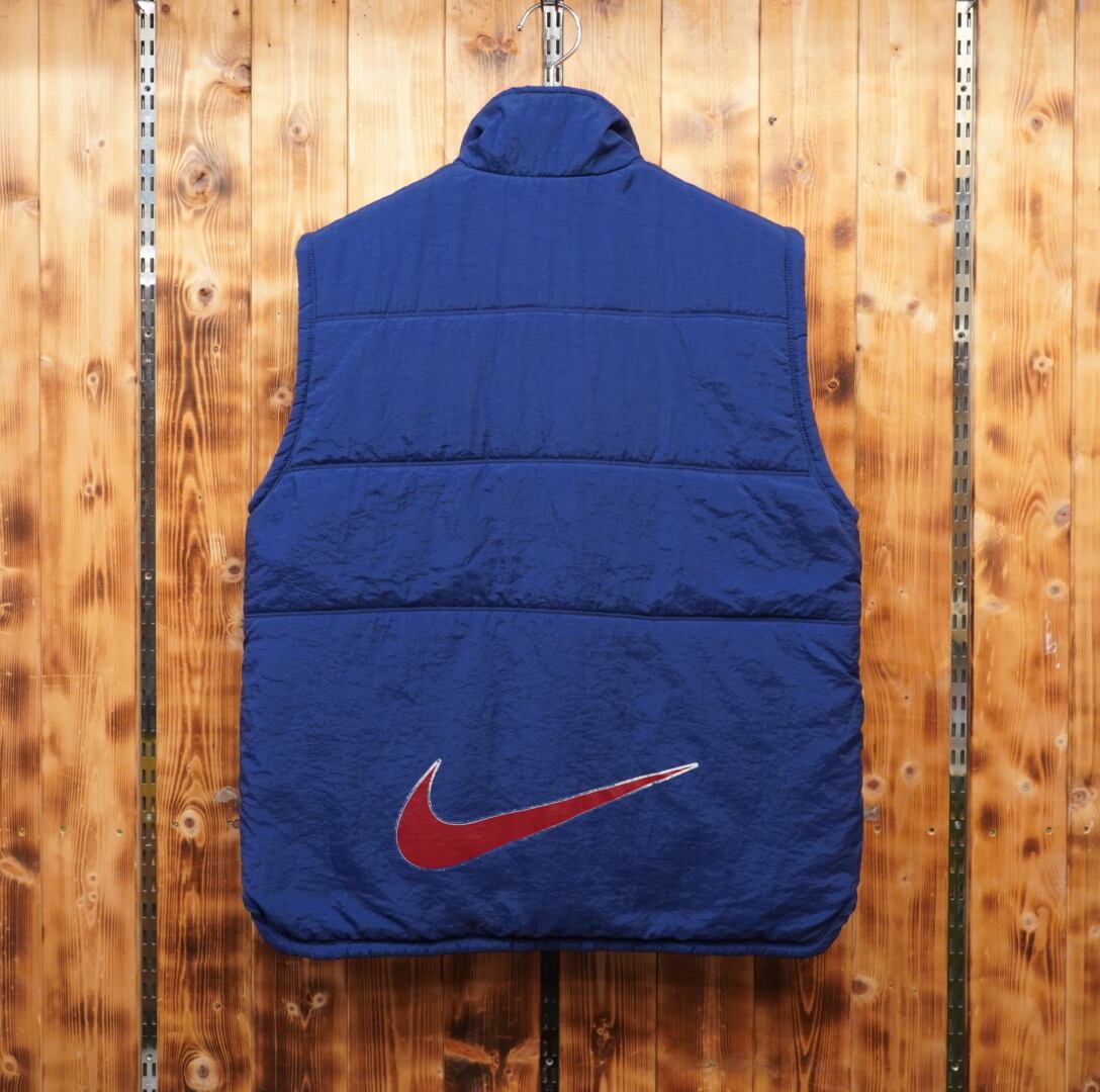 90s nike 中綿ベスト キッズM(メンズM程度) ナイキ | 古着屋youth vintage