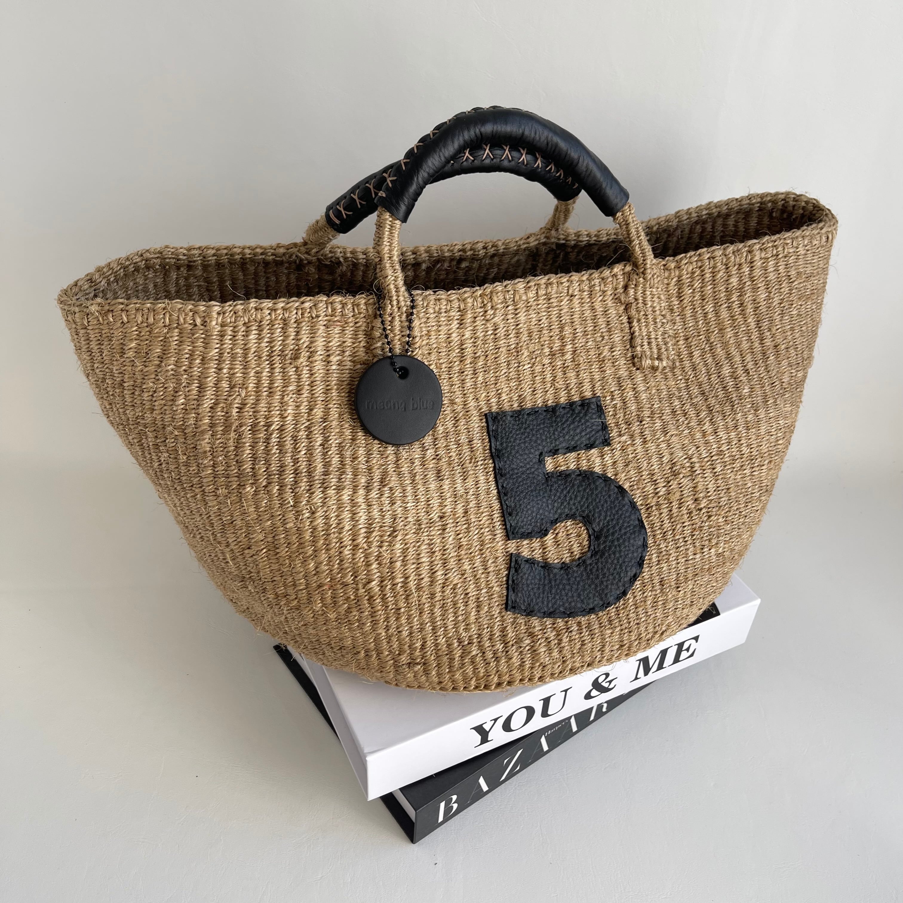 Kago-Bag / ML size / Beige / No.5 | meong blue