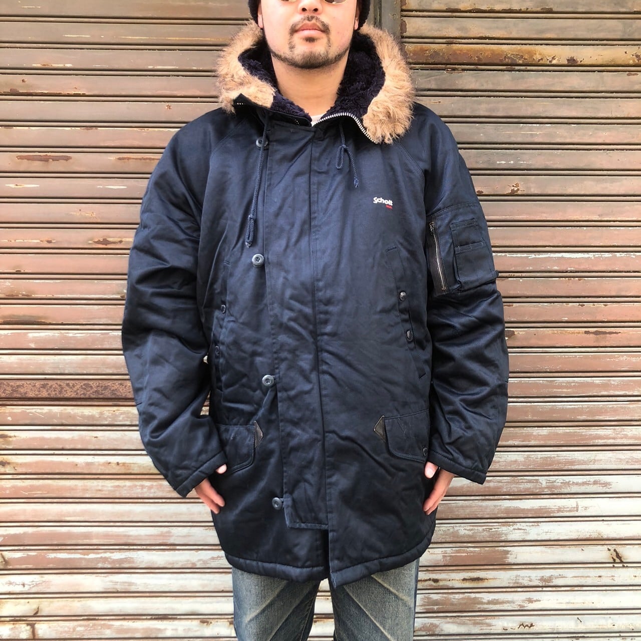 80s ショット SCHOTT USA N-3B 米軍 フライトジャケット USAF