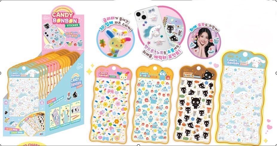 韓国限定】サンリオtoktok2キャンディボンボンステッカー | シール