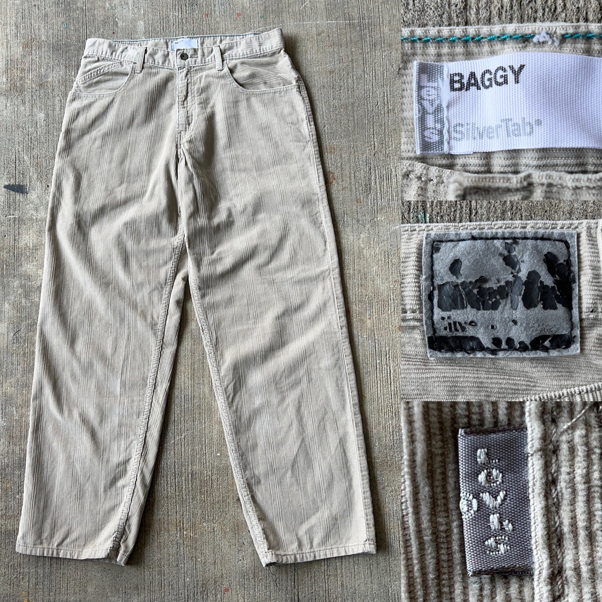 SilverTab BAGGY コーデュロイバギーパンツ Levi's SIZE 33【0927A20