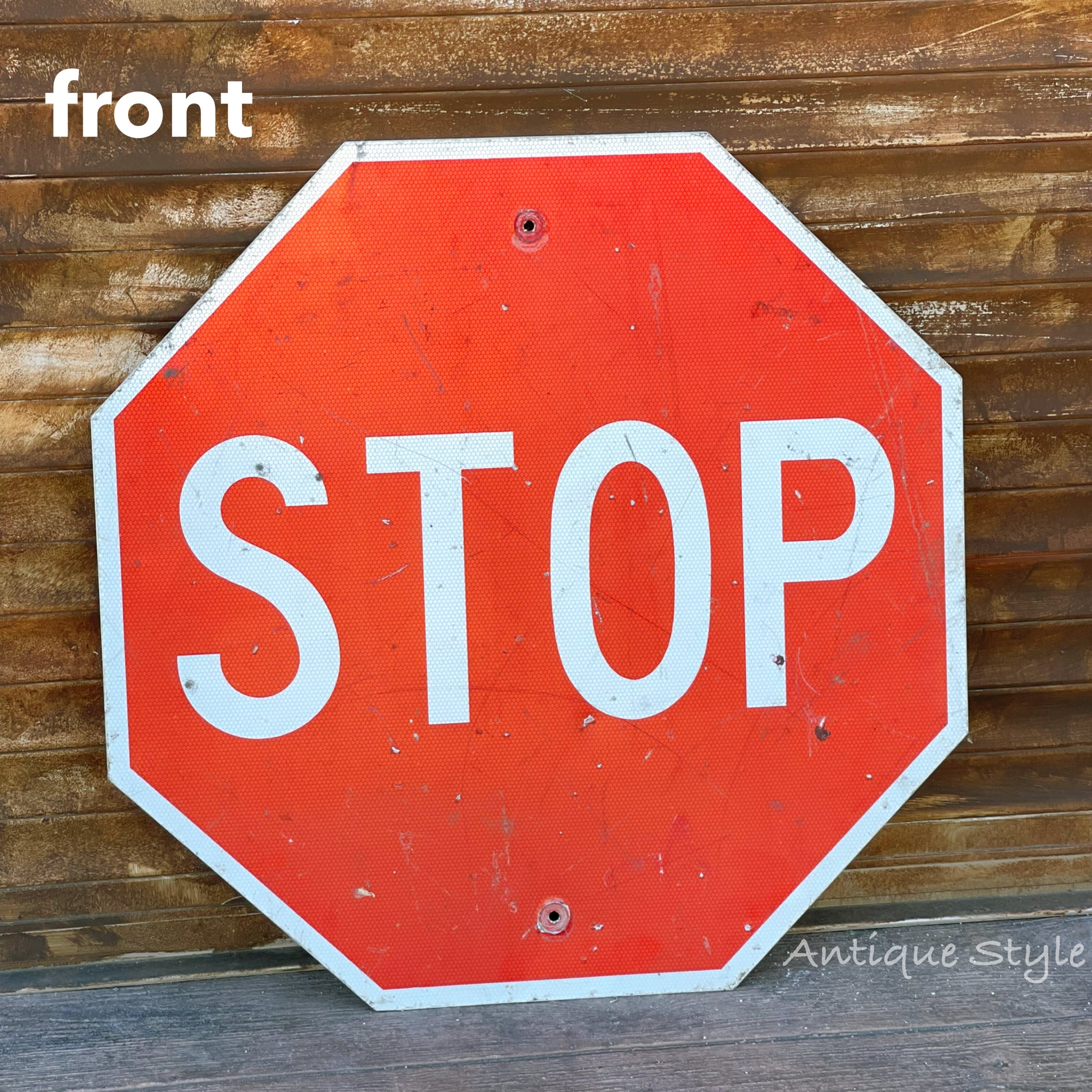 STOP アメリカ ロードサイン 止まれ 道路標識 ヴィンテージ 看板